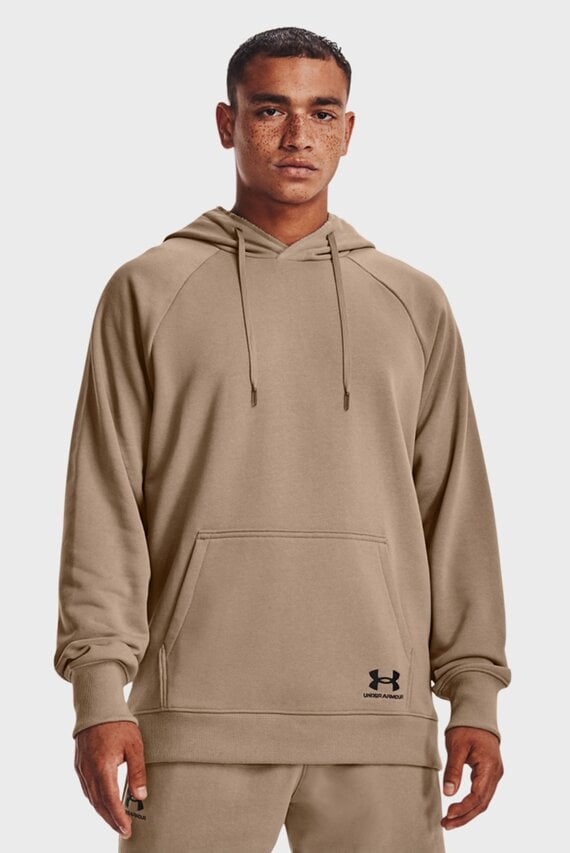 Мужское бежевое худи UA Heavyweight Terry Hoodie