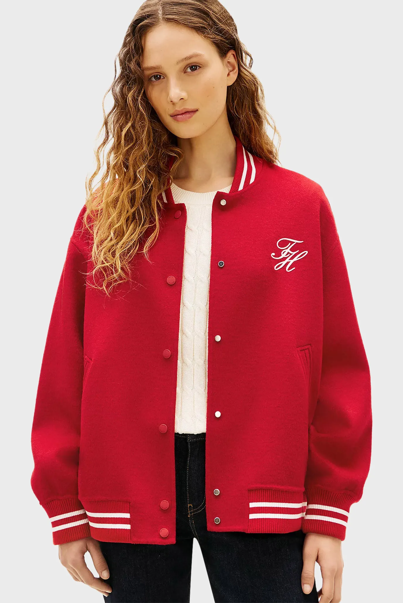 Куртка демисезонная DF WOOL VARSITY BOMBER 1