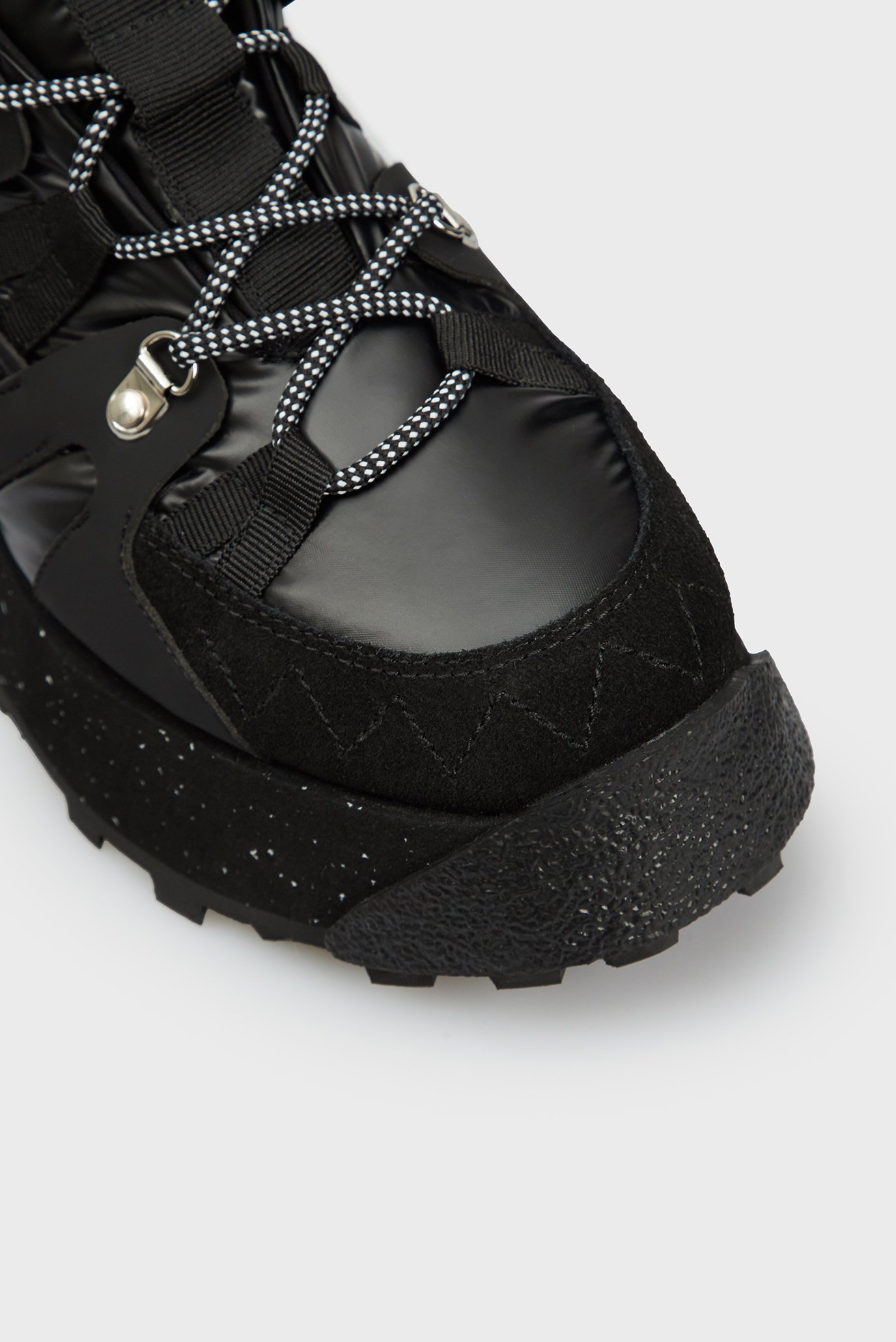 Женские черные кожаные кроссовки Kaja 4