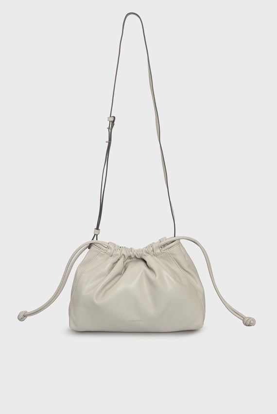 Женская серая сумка DRAWSTRING BAG