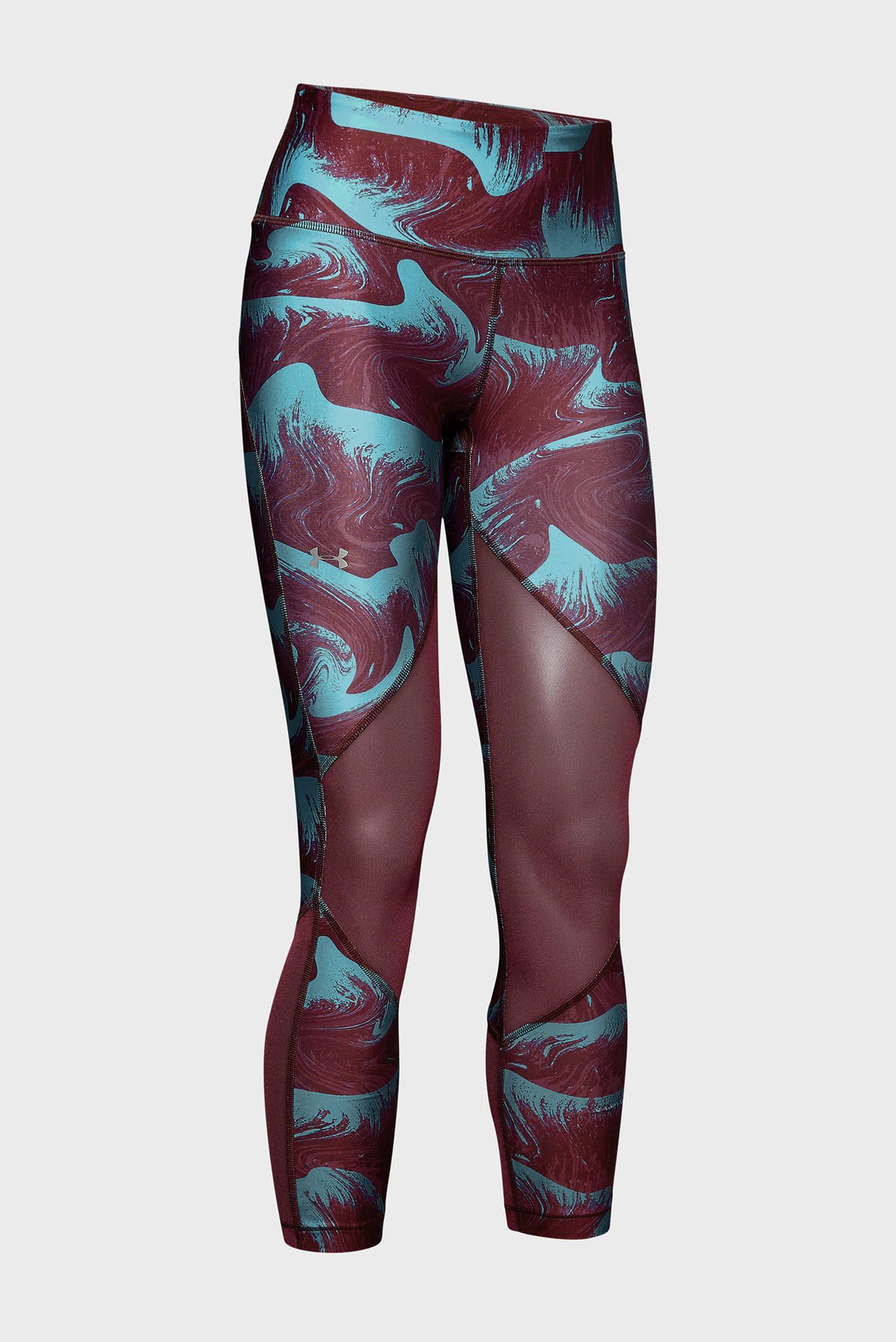 Женские тайтсы с принтом UA HG Armour Mesh Ankle Crop 4