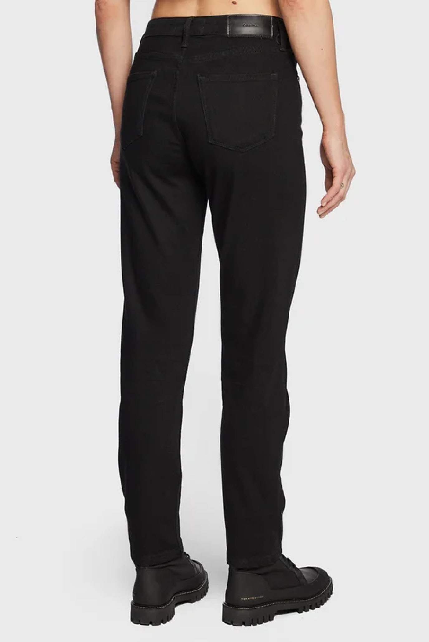 Женские черные джинсы MID RISE SLIM 3