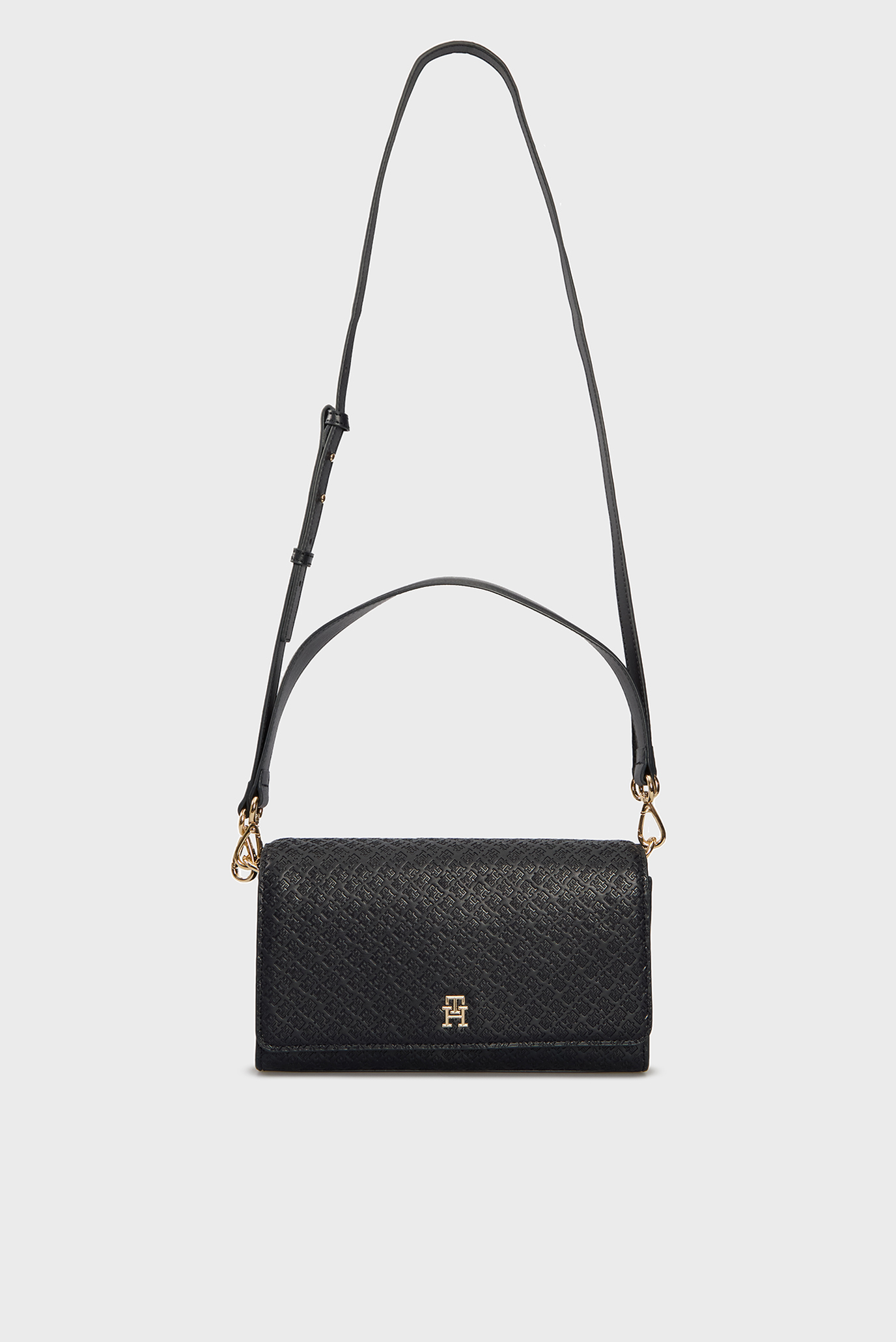 Женская темно-синяя сумка с узором TH ETERNITY SHOULDER BAG MONO 5