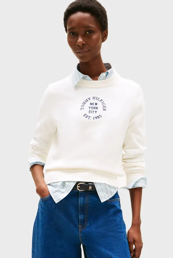 Свитер/GRAPHIC LOGO LS C-NK SWT Tommy Hilfiger