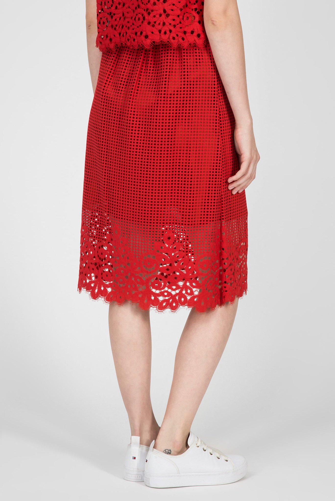 Женская красная юбка 3