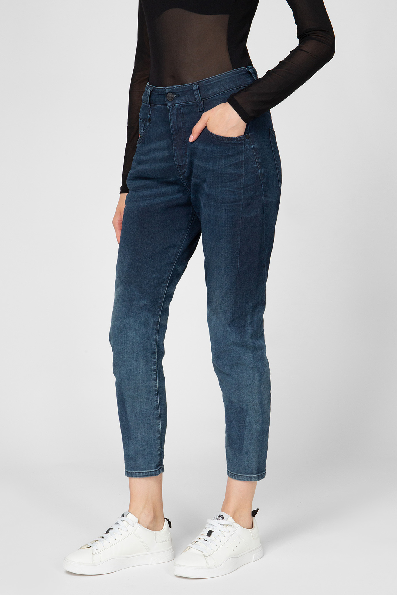 Женские темно-синие джинсы D-FAYZA-NE Sweat 4