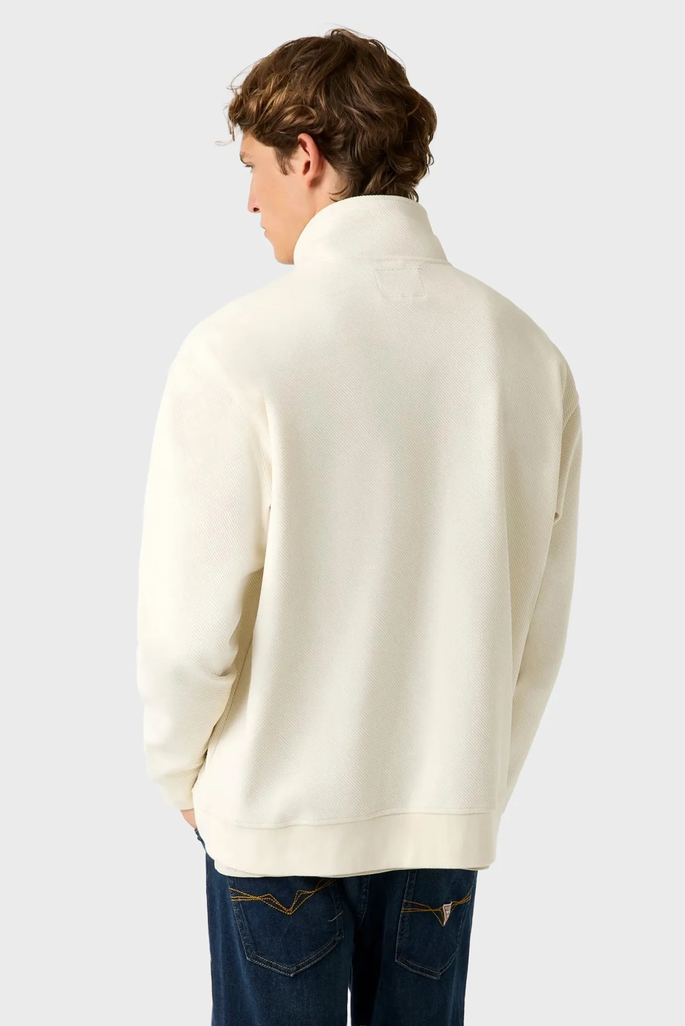 Свитшот HARRIS TWILL ZIP MOCK NECK 3