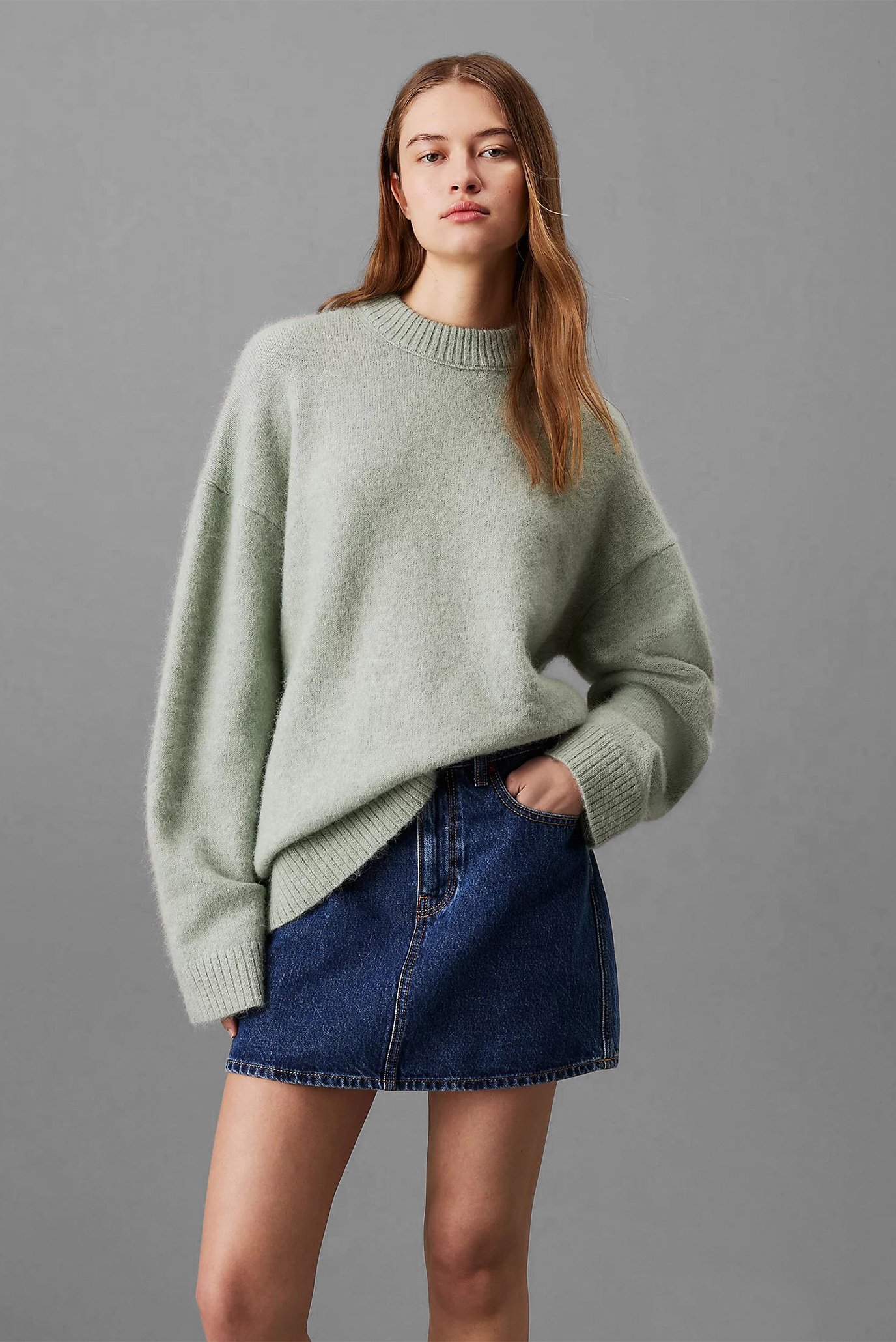 Свитер/TEXTURED LOOSE SWEATER 1