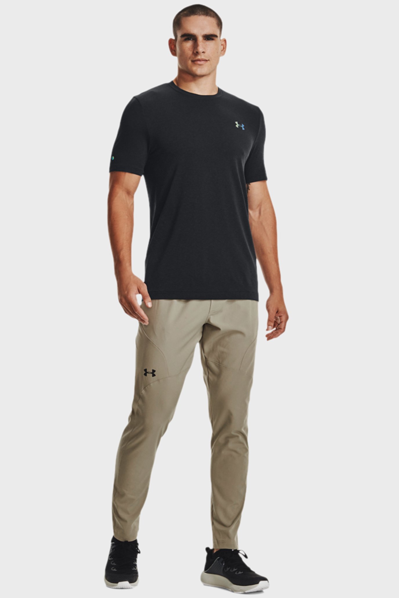 Мужские бежевые спортивные брюки UA UNSTOPPABLE TAPERED PANTS 10