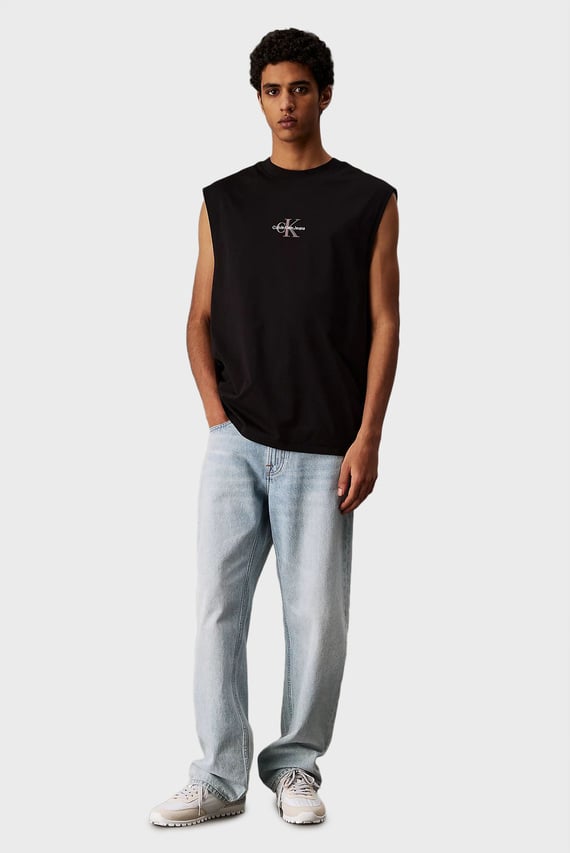 Мужская черная майка MONOLOGO SLEEVELESS TEE