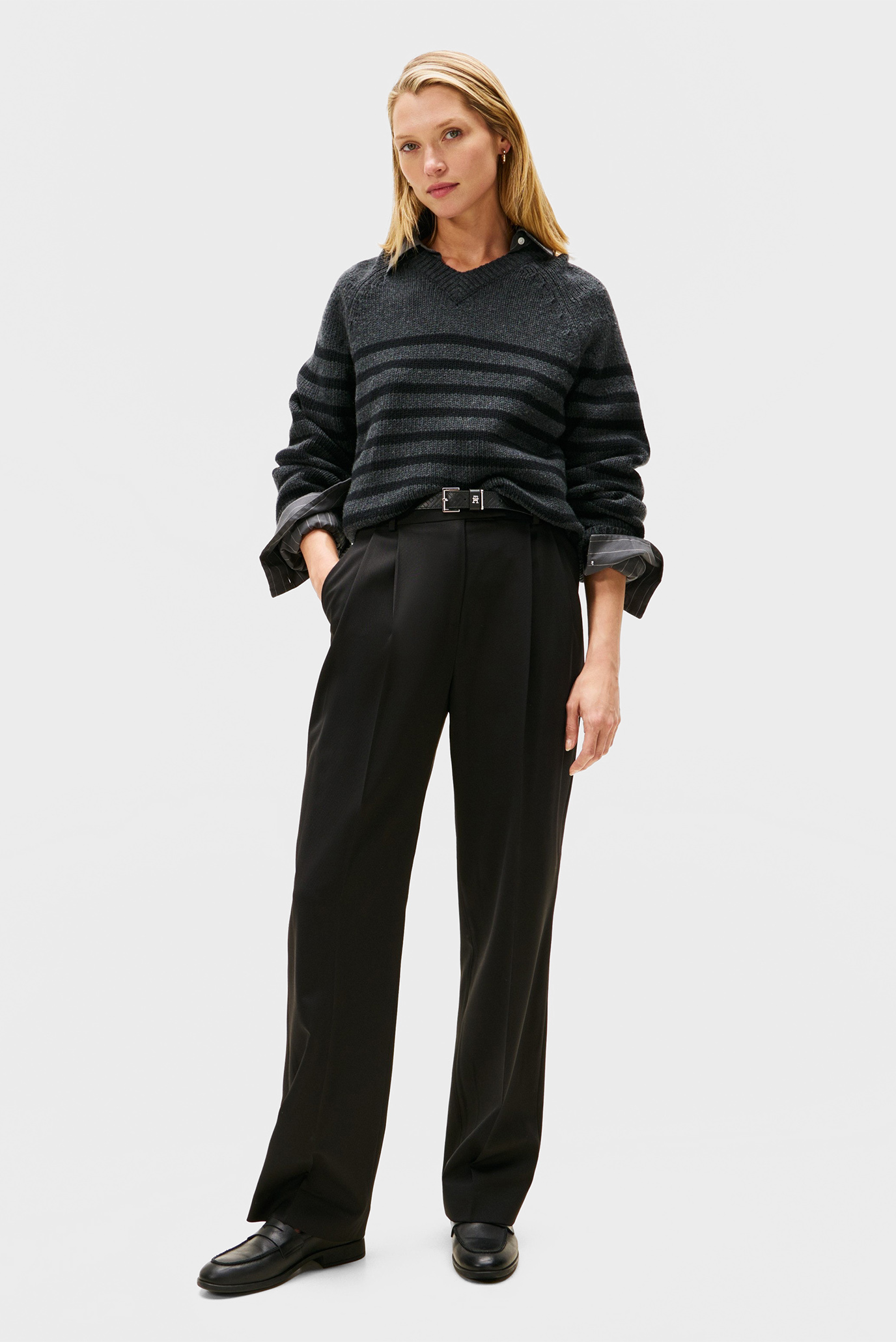 Штаны TIMELESS WOOL STRT PLEAT PANT 2