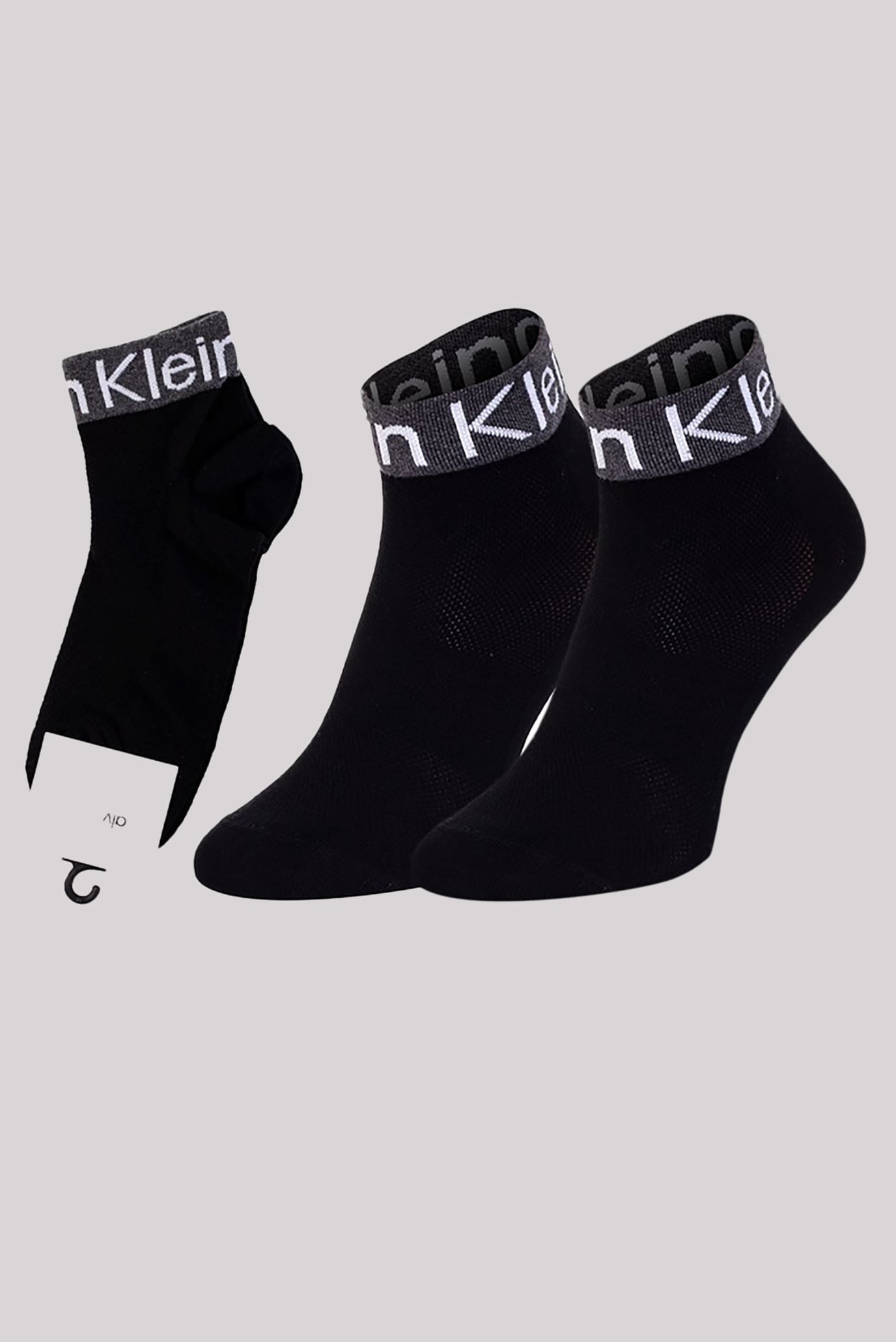 Носки CK WOMEN QUARTER 1P LOGO WELT 3