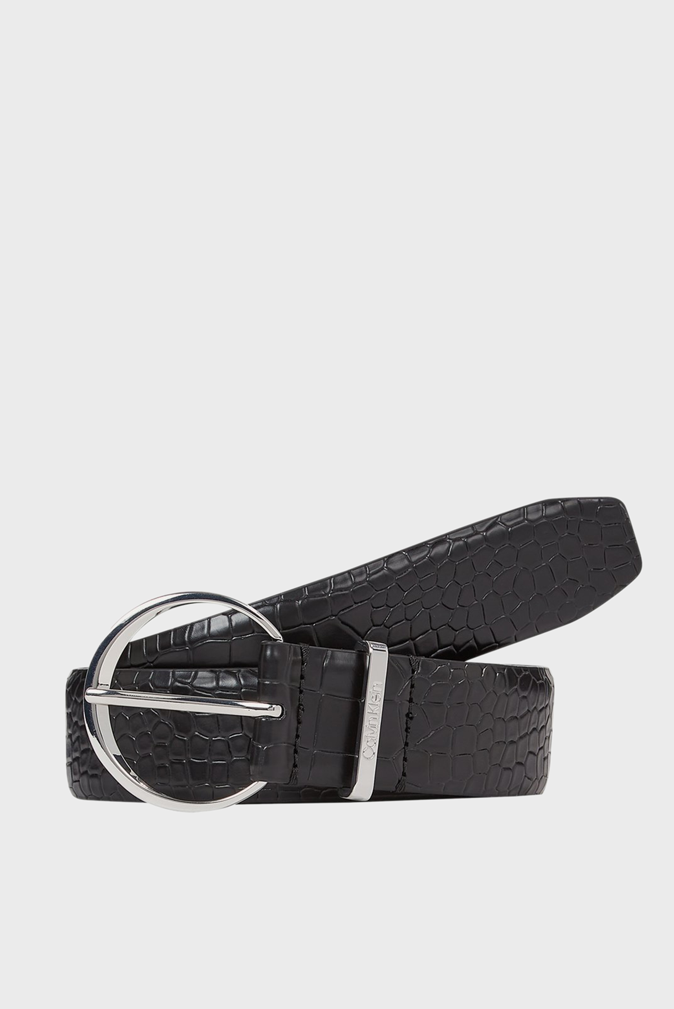 Ремень/MUST RND BUCKLE BELT 3.0_CROCO 1