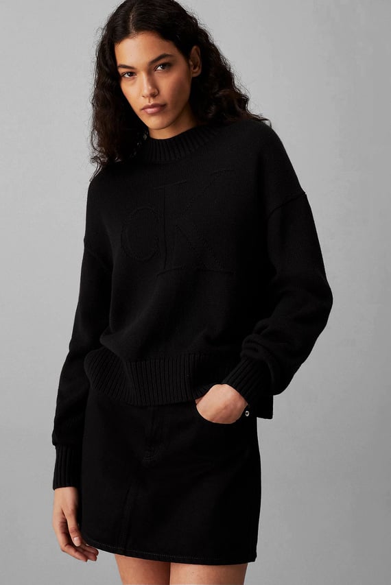 Свитер CK INTARSIA LOOSE SWEATER