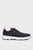 Мужские темно-синие кожаные кроссовки HILFIGER NUBUCK MIX HYBRID SHOE