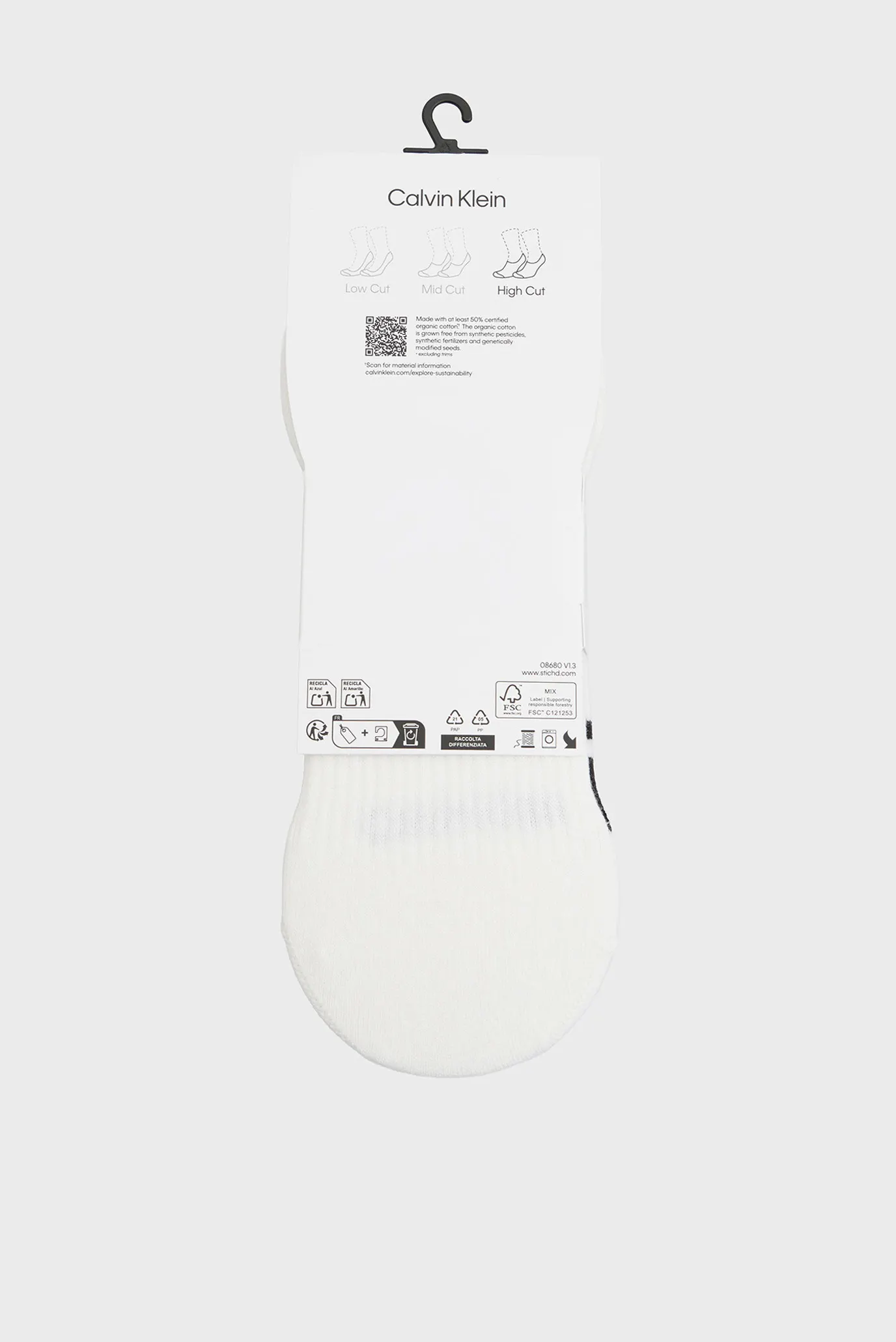 Следы CK MEN FOOTIE HC 2P LOGO STRIP 3