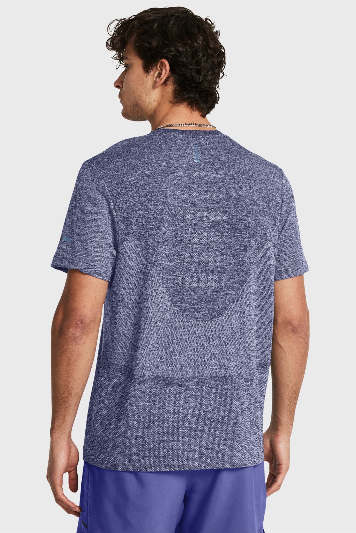 Мужская голубая футболка UA SEAMLESS STRIDE SS 2