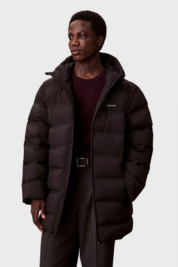 Куртка зимняя LS BONDED CHNNLD LONG HOODED PUF Calvin Klein