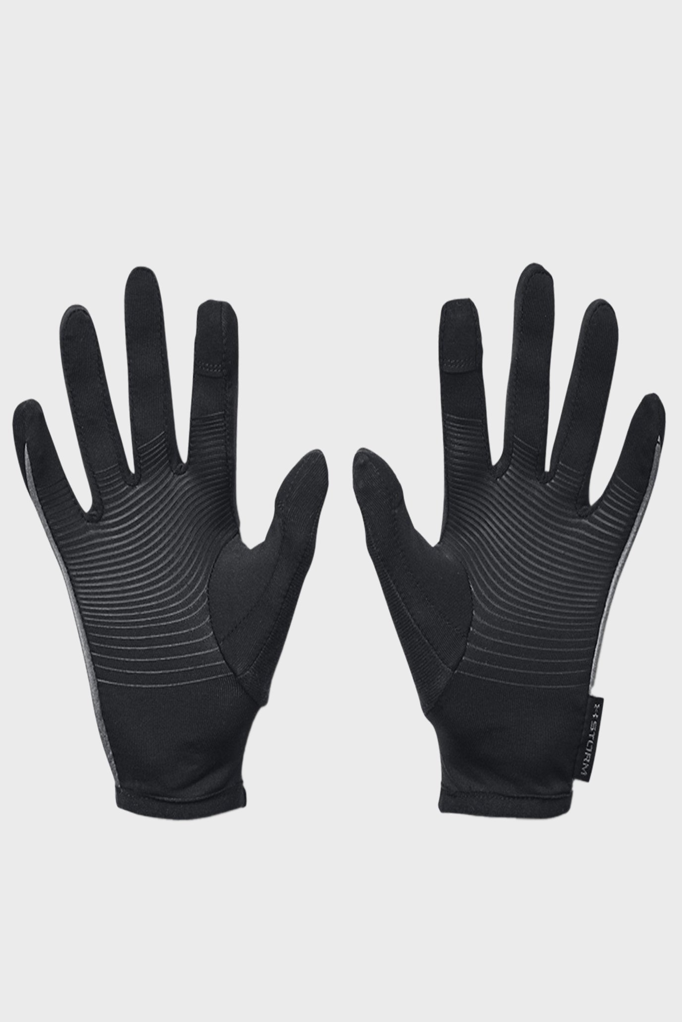 Женские черные перчатки UA Storm Run Liner 5