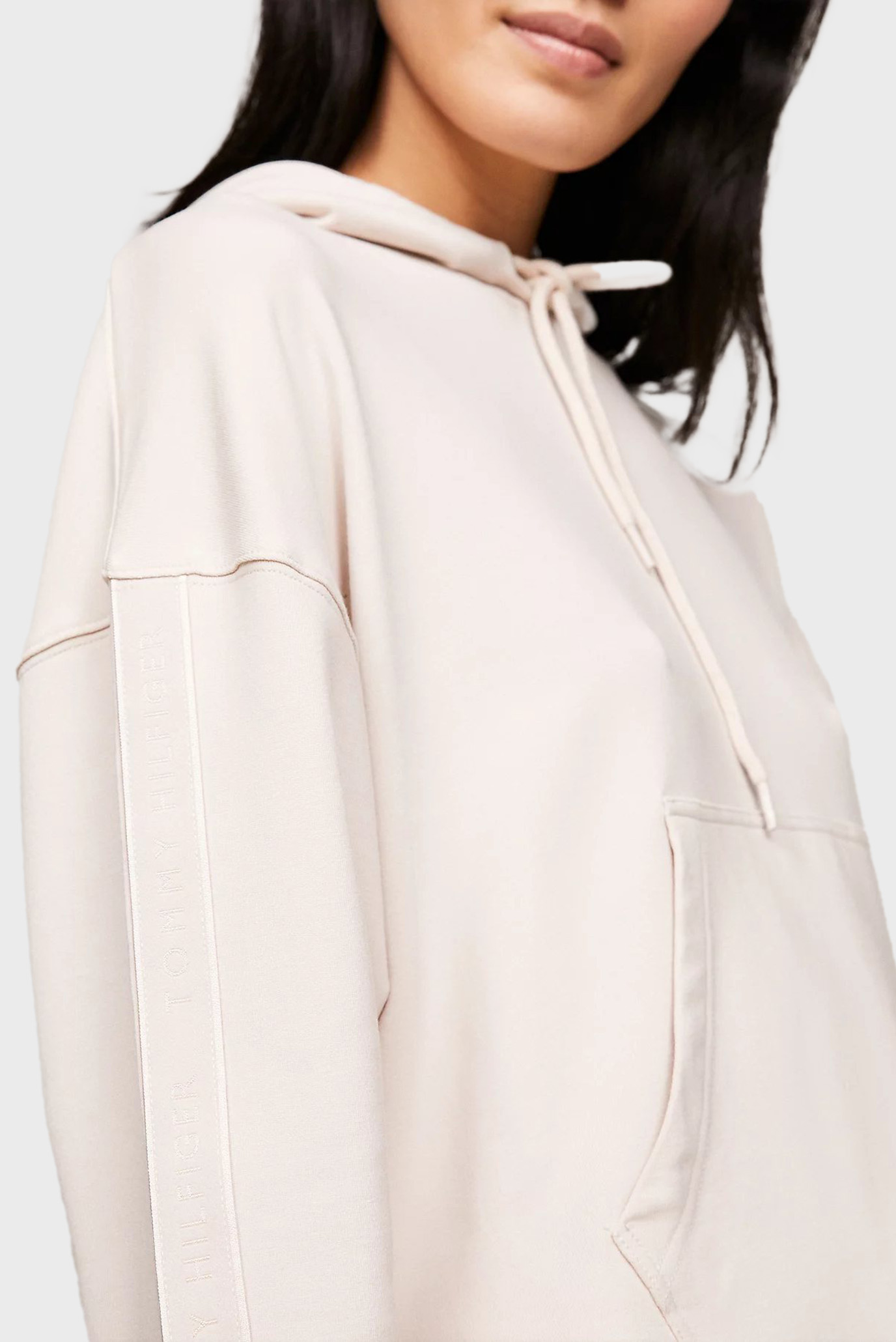 Женское бежевое худи 4