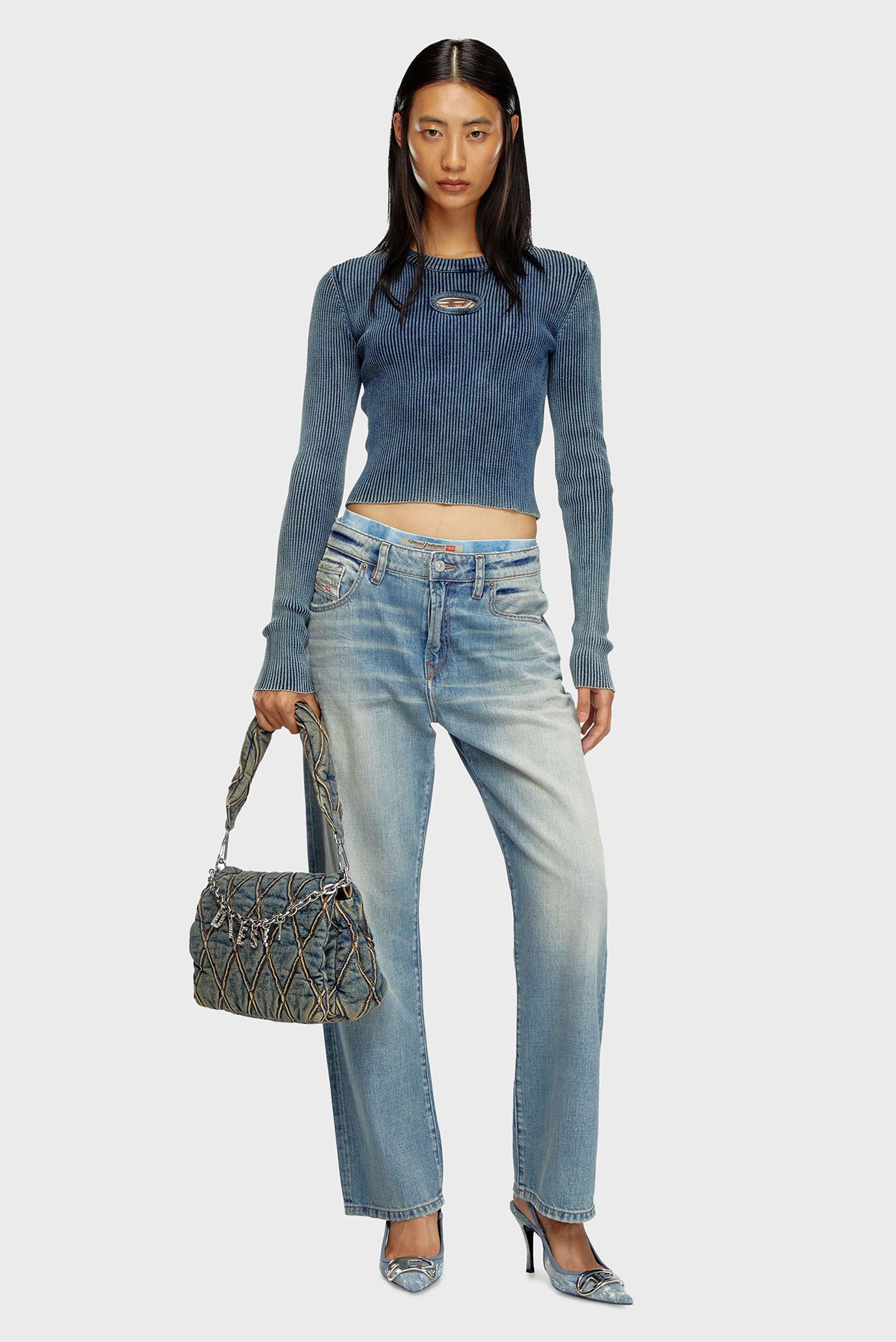 Женские голубые джинсы 1999 D-REGGY L.32 2