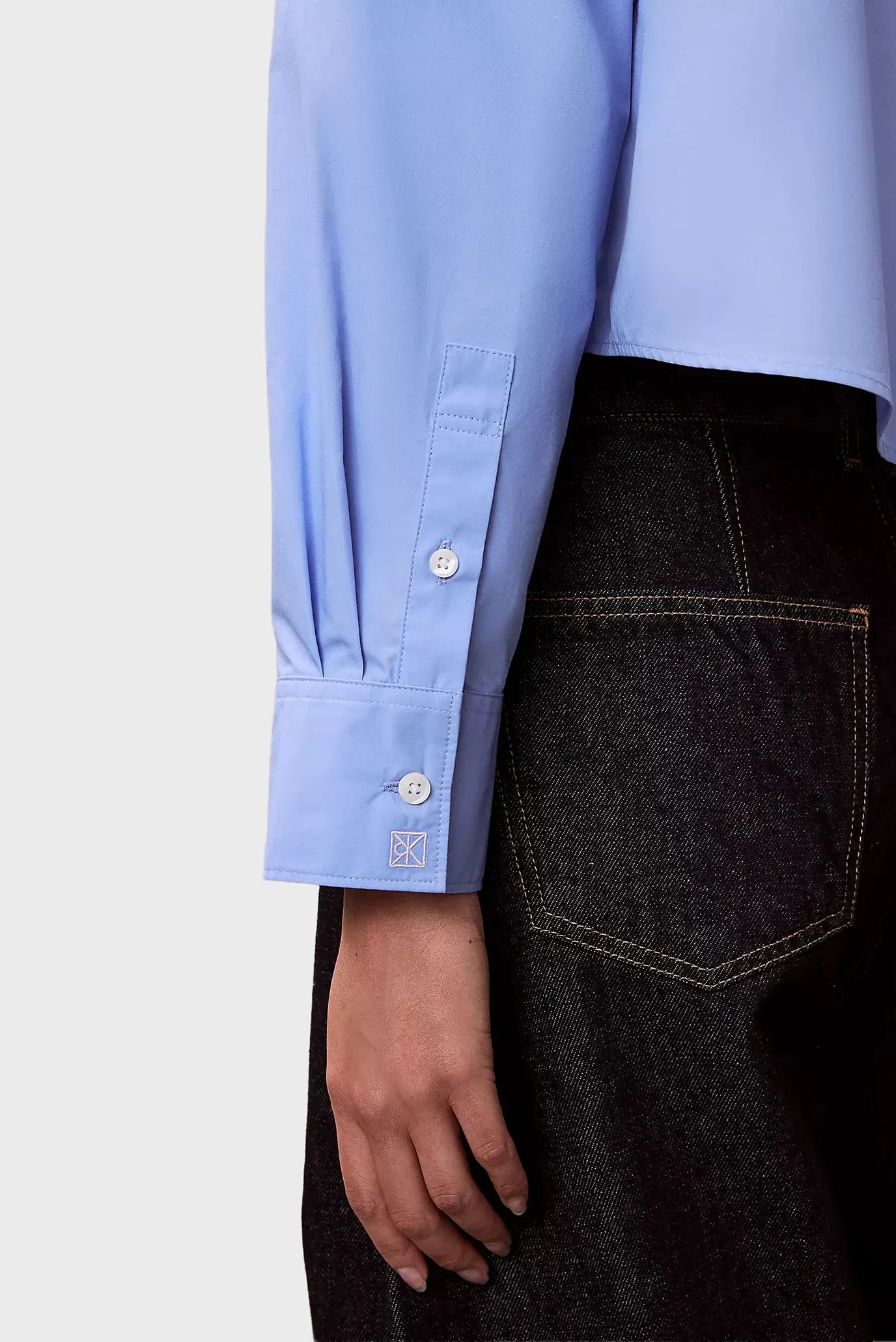 Рубашка Crisp Poplin Oversized Cropped S 6