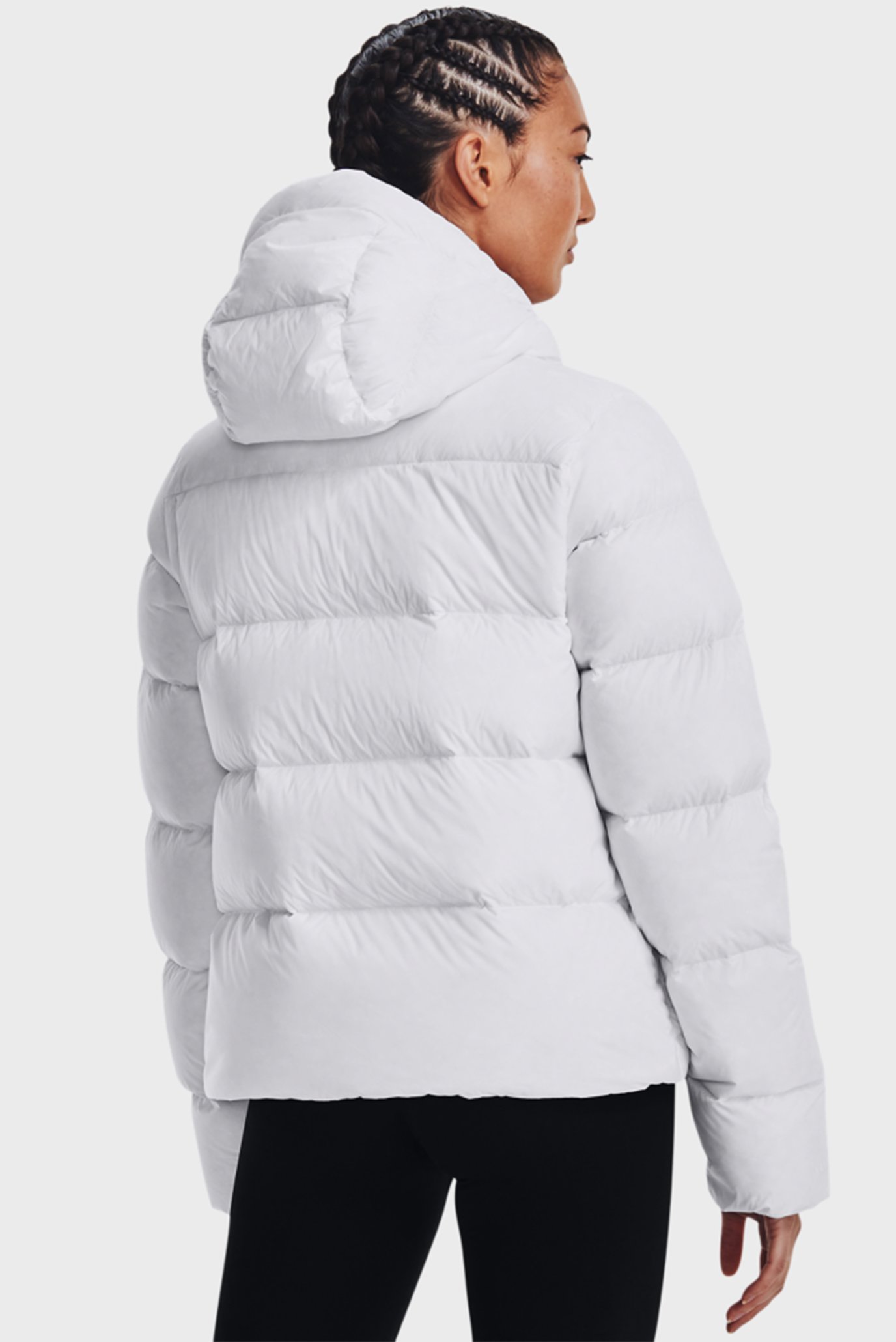 Женский белый пуховик UA CGI Down Jkt 3