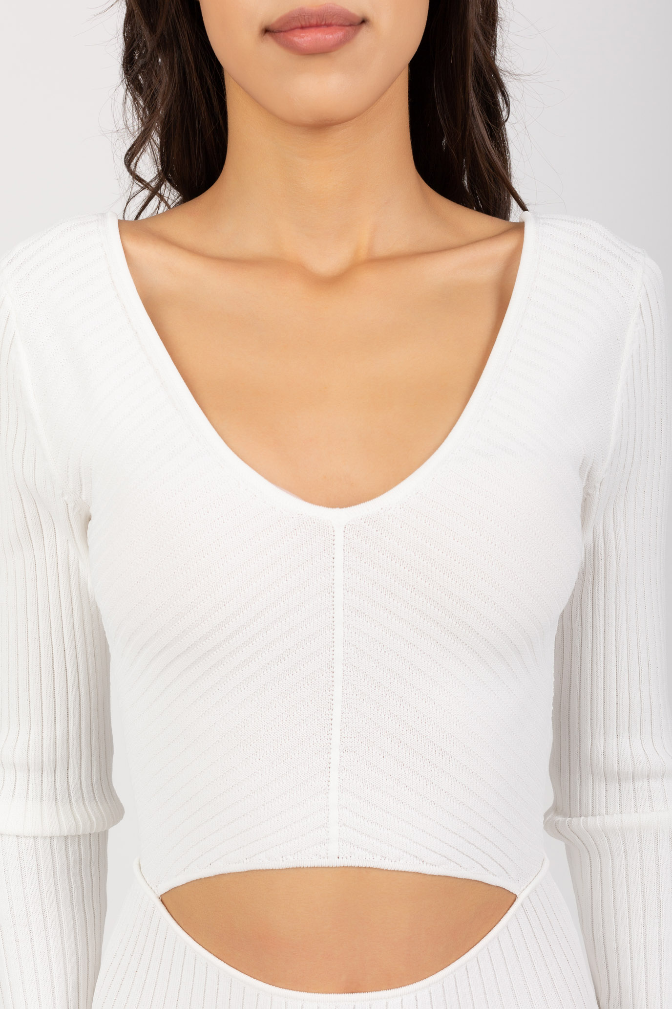 Платье ICONIC RIB CUT OUT MIDI DRESS 4