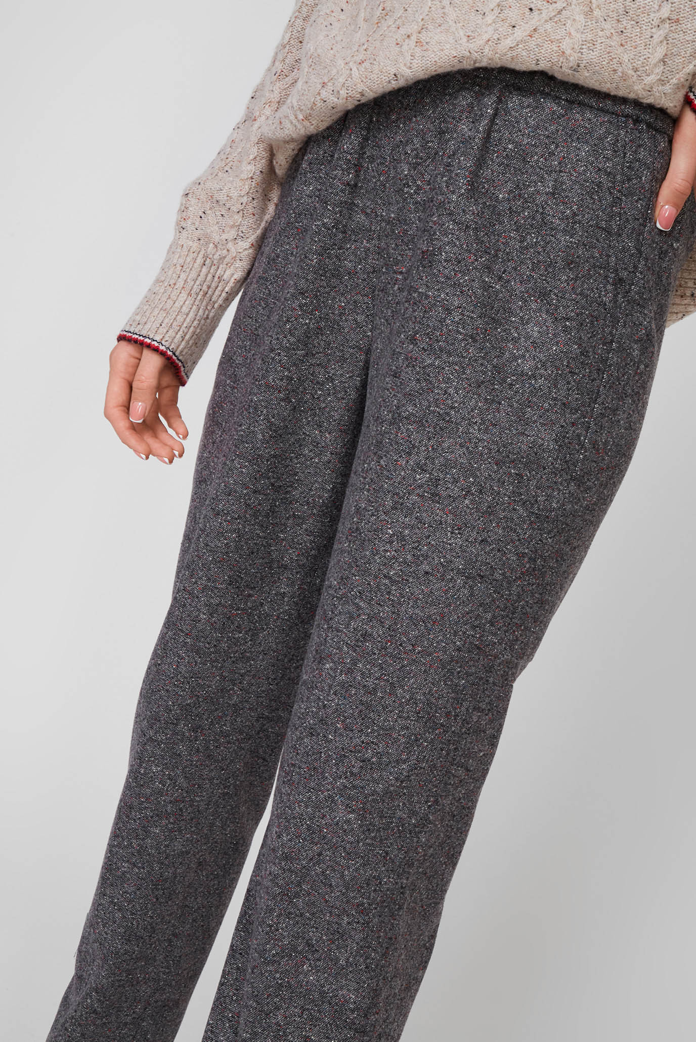 Женские серые шерстяные брюки NEPPY 5