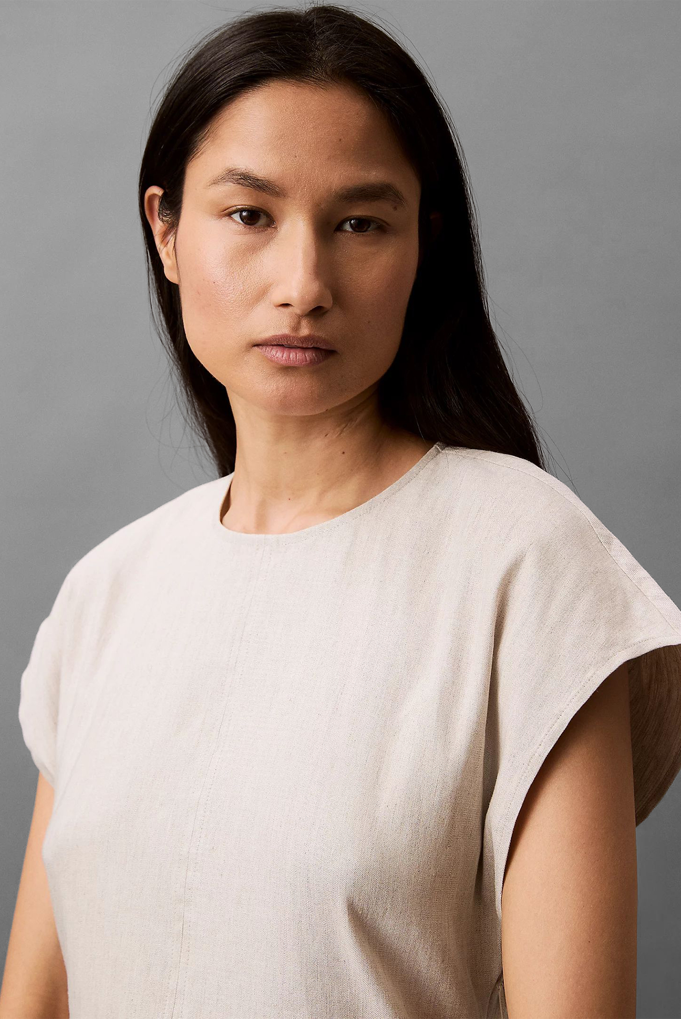 Платье STRETCH LINEN MIDI DRESS 5