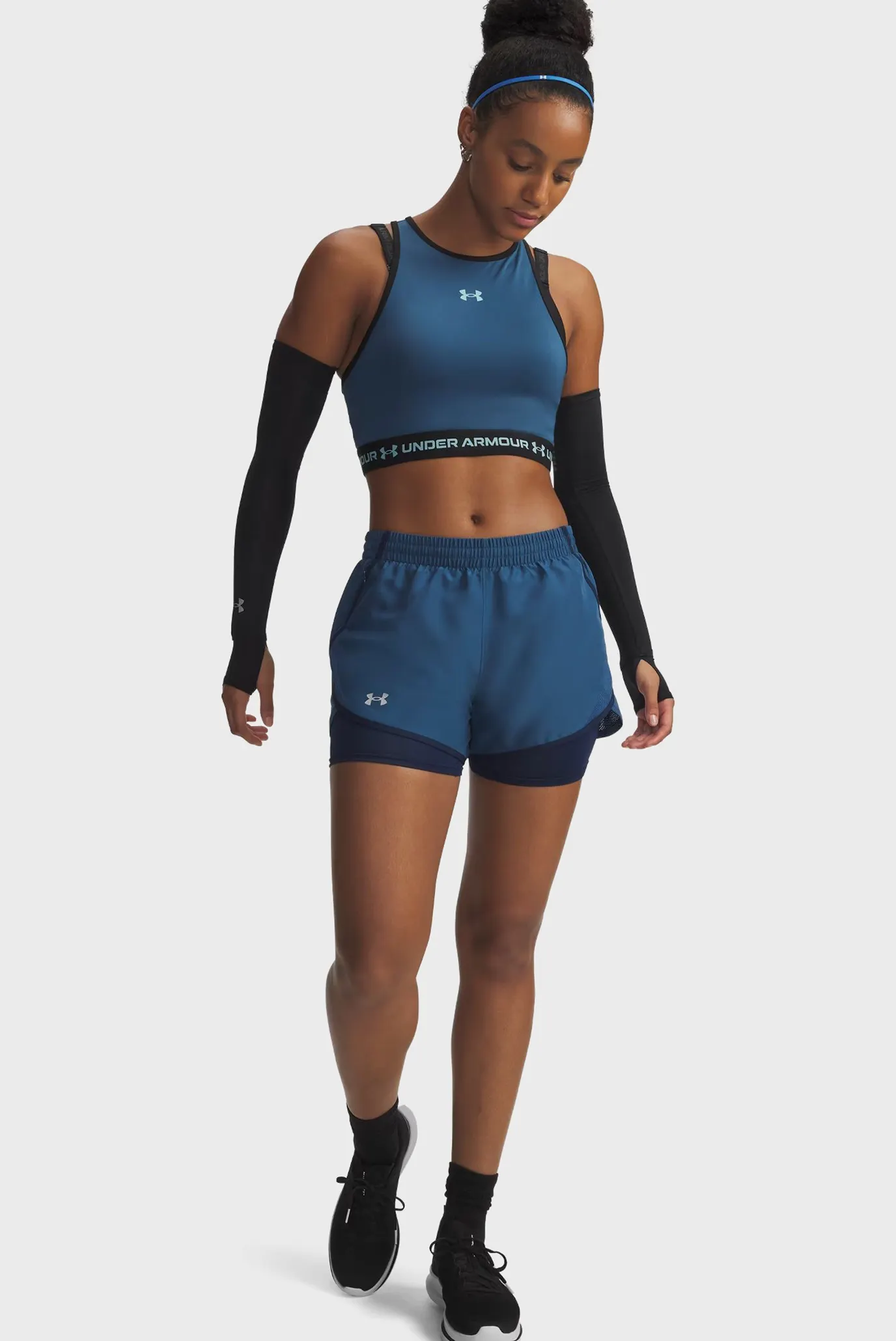 Шорты UA Fly By 2-in-1 Shorts-BLU 2