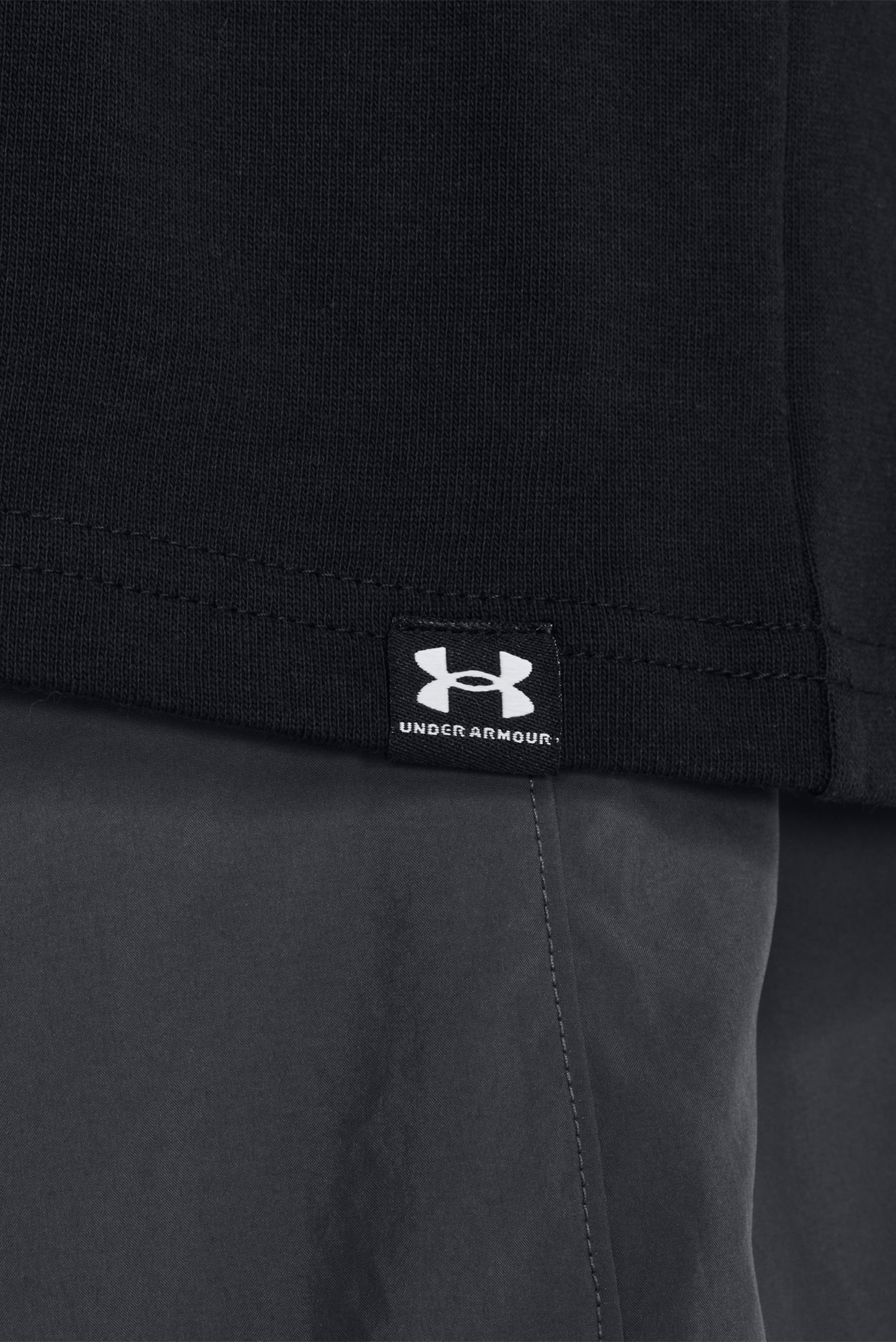 Мужская черная футболка UA M's Oversized HVYWT SS 4