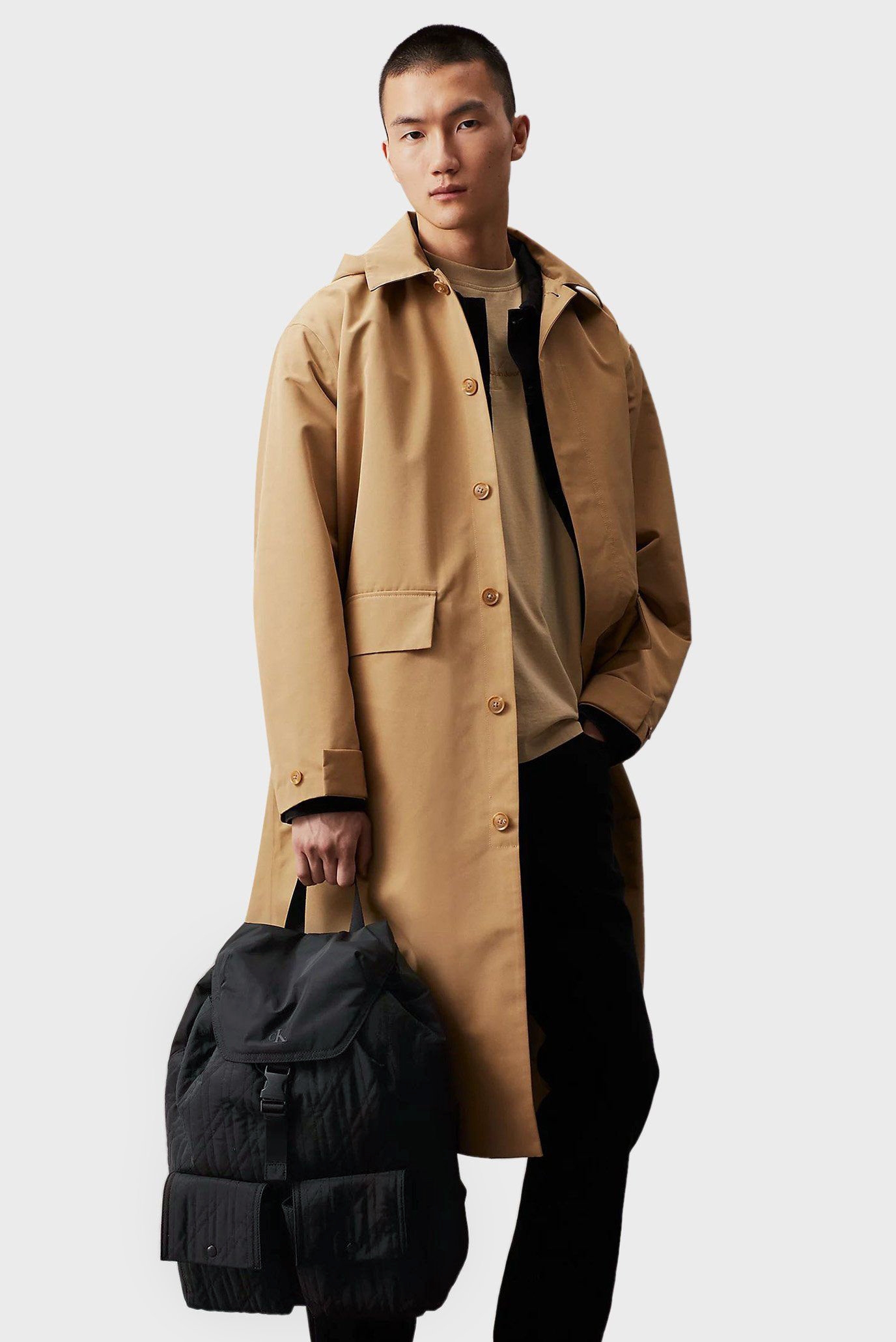 Мужской черный рюкзак QUILTED FLAPCalvin Klein Jeans Мужской черный рюкзак QUILTED FLAP 2