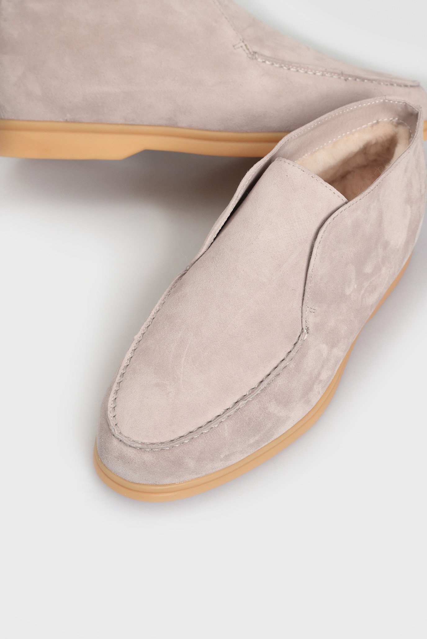 Женские серые замшевые ботинкиPRPY Женские серые замшевые ботинки 5