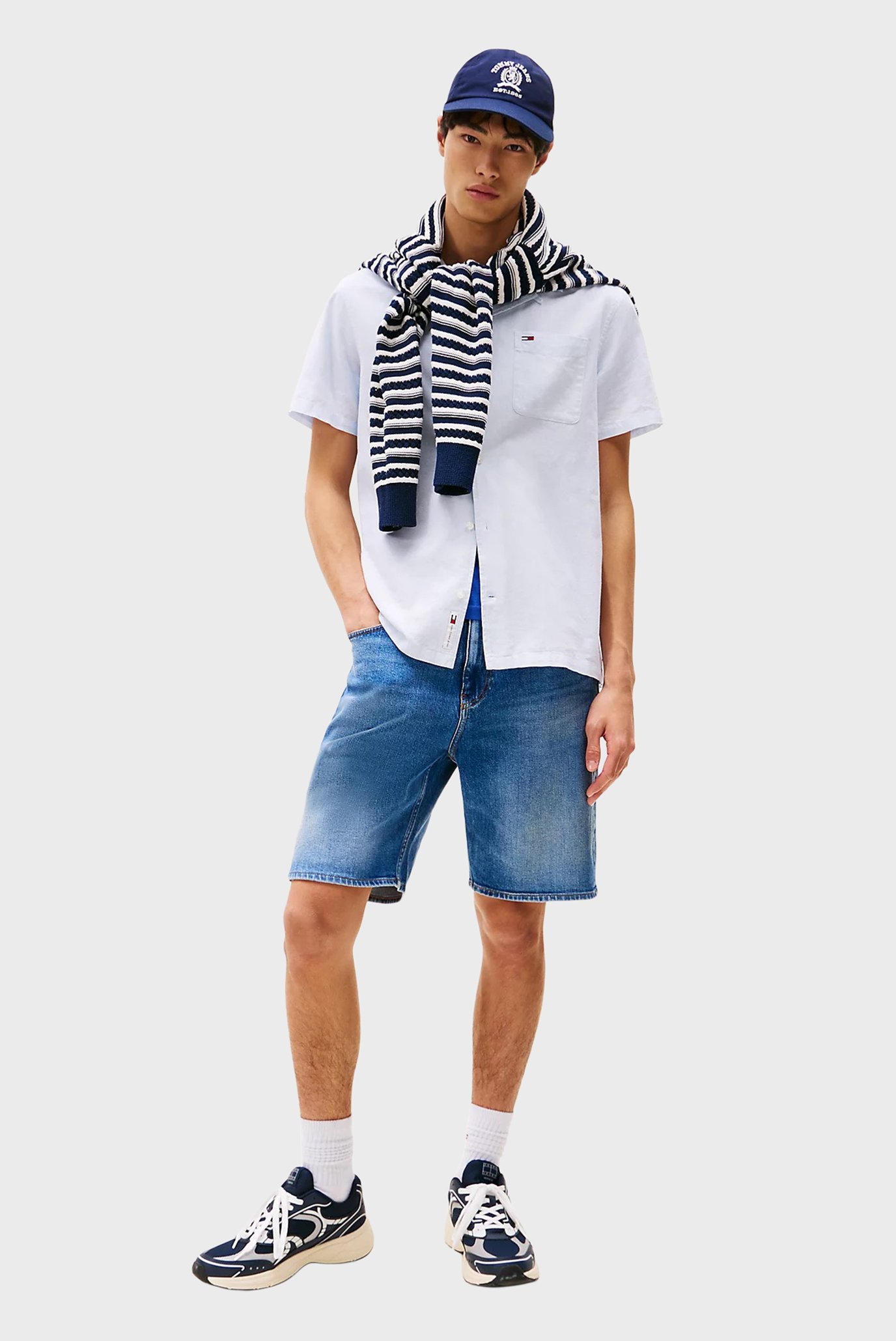 Рубашка с коротким рукавом/TJM LINEN BLEND CAMP 3