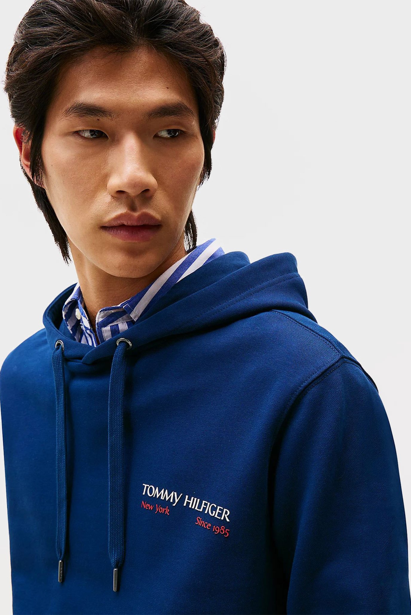 Мужское темно-синее худи COLOR PHOTO 4