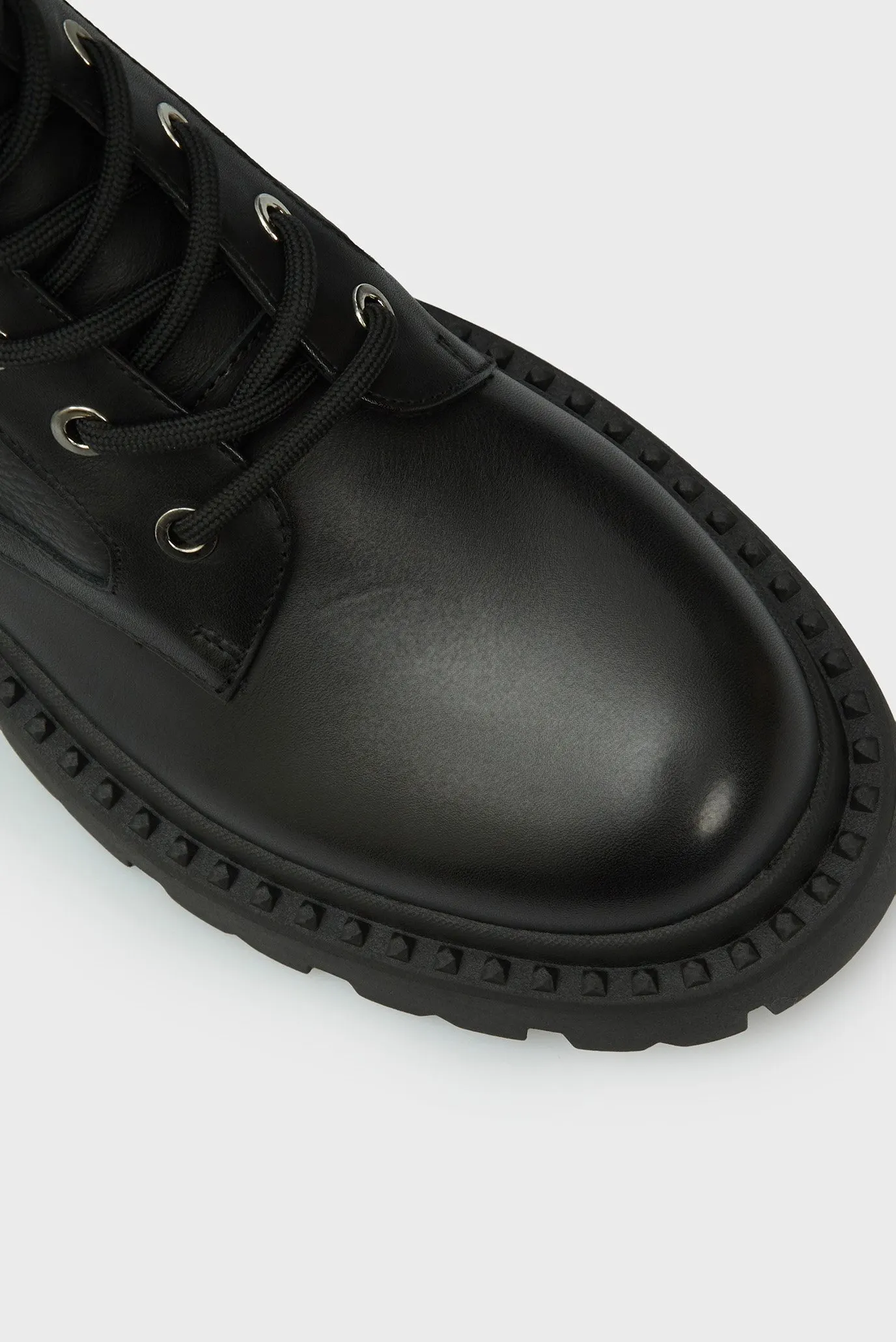 Женские черные кожаные ботинки Mindy 5