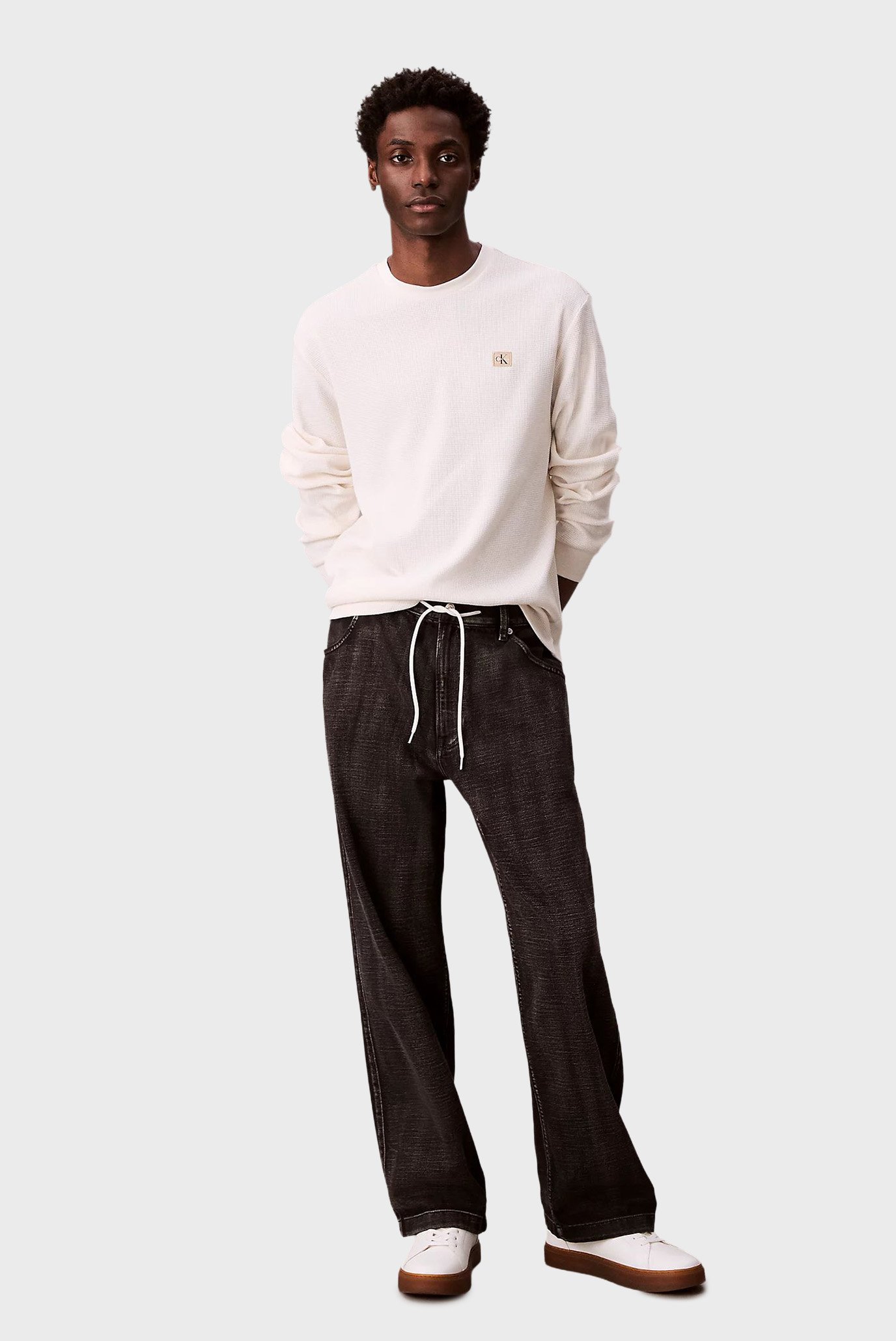 Лонгслив LS WAFFLE BADGE CREWNK TEE 2