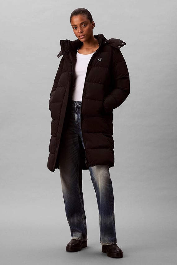 Куртка зимняя MONOLOGO NON-DOWN LONG PUFFER Calvin Klein Jeans Куртка зимняя MONOLOGO NON-DOWN LONG PUFFER Calvin Klein Jeans
