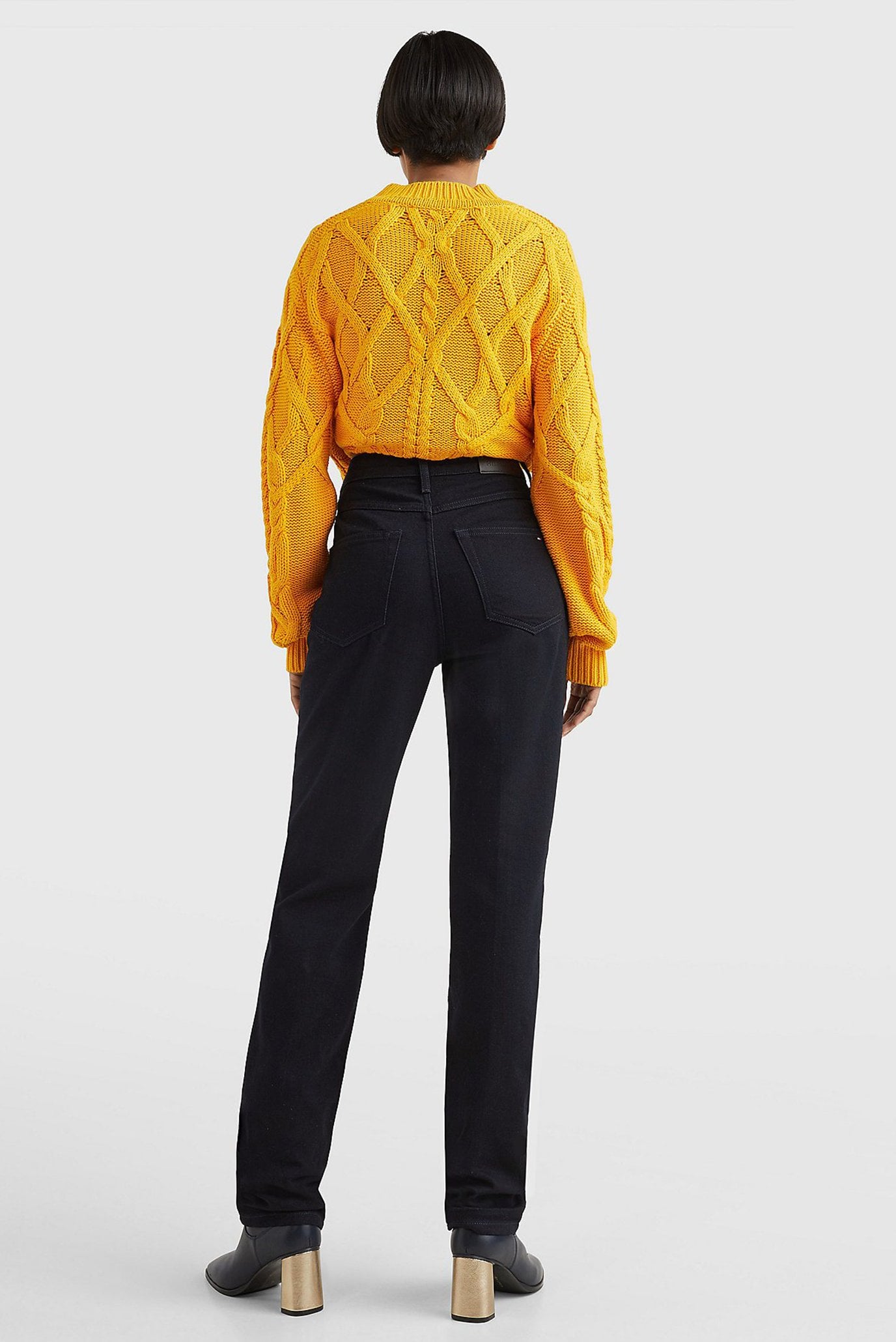 Женские черные джинсы NEW CLASSIC STRAIGHT HW TAO 3