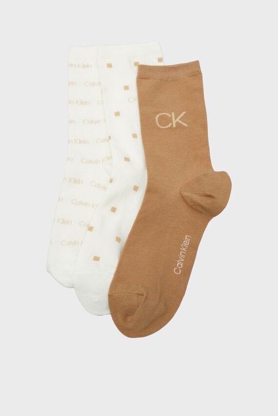 Набор носков CK WOMEN SOCK 3P LUREX LOGO GIFTBOX Calvin Klein