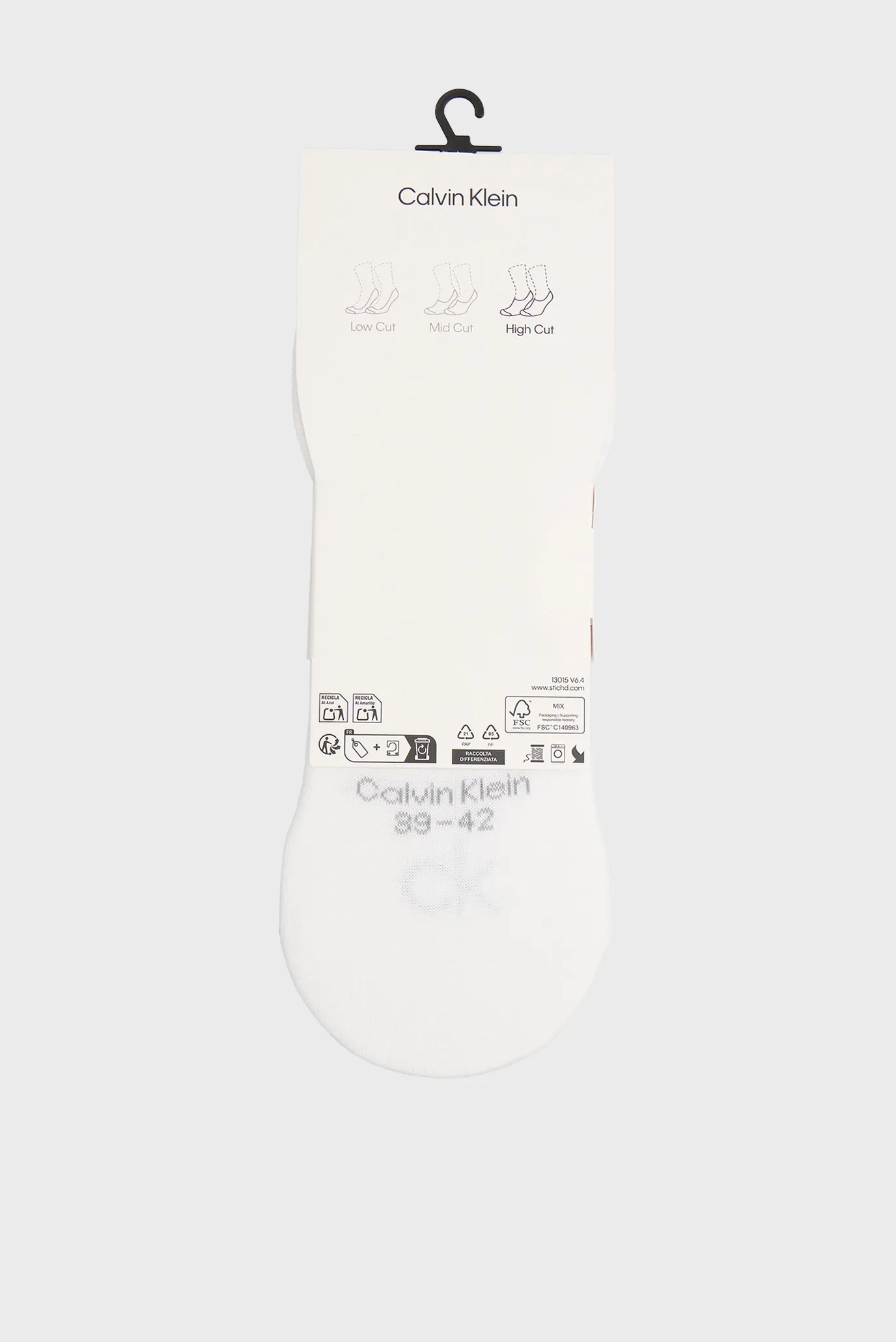 Следы CK MEN FOOTIE HIGH CUT 3P 3