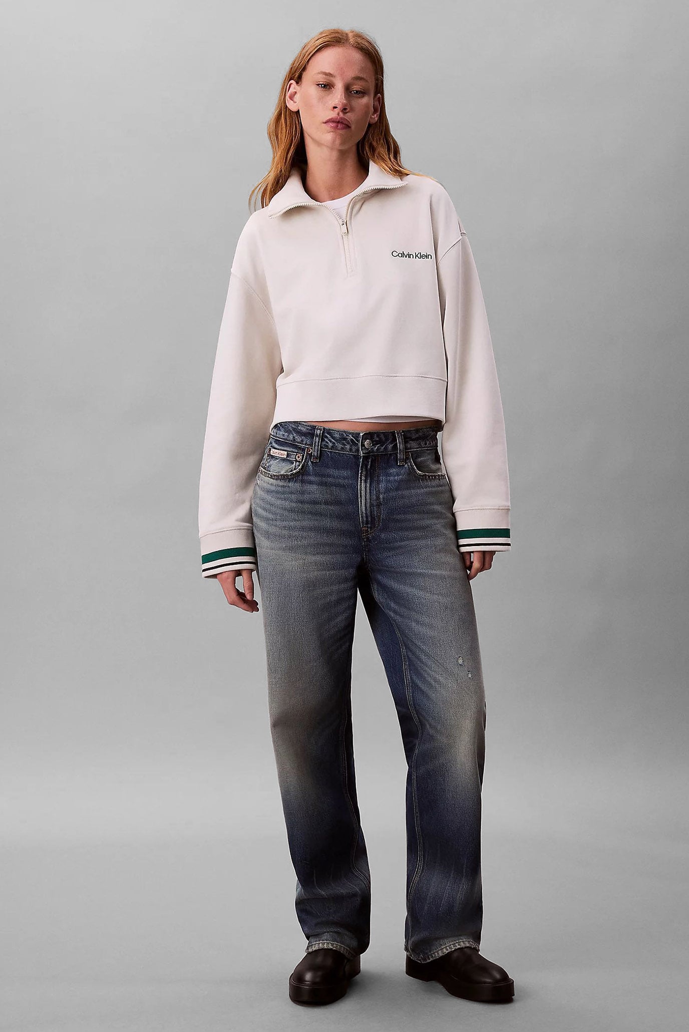 Реглан 1 4 ZIP SWEATER WITH RIB GRAPHIC 2