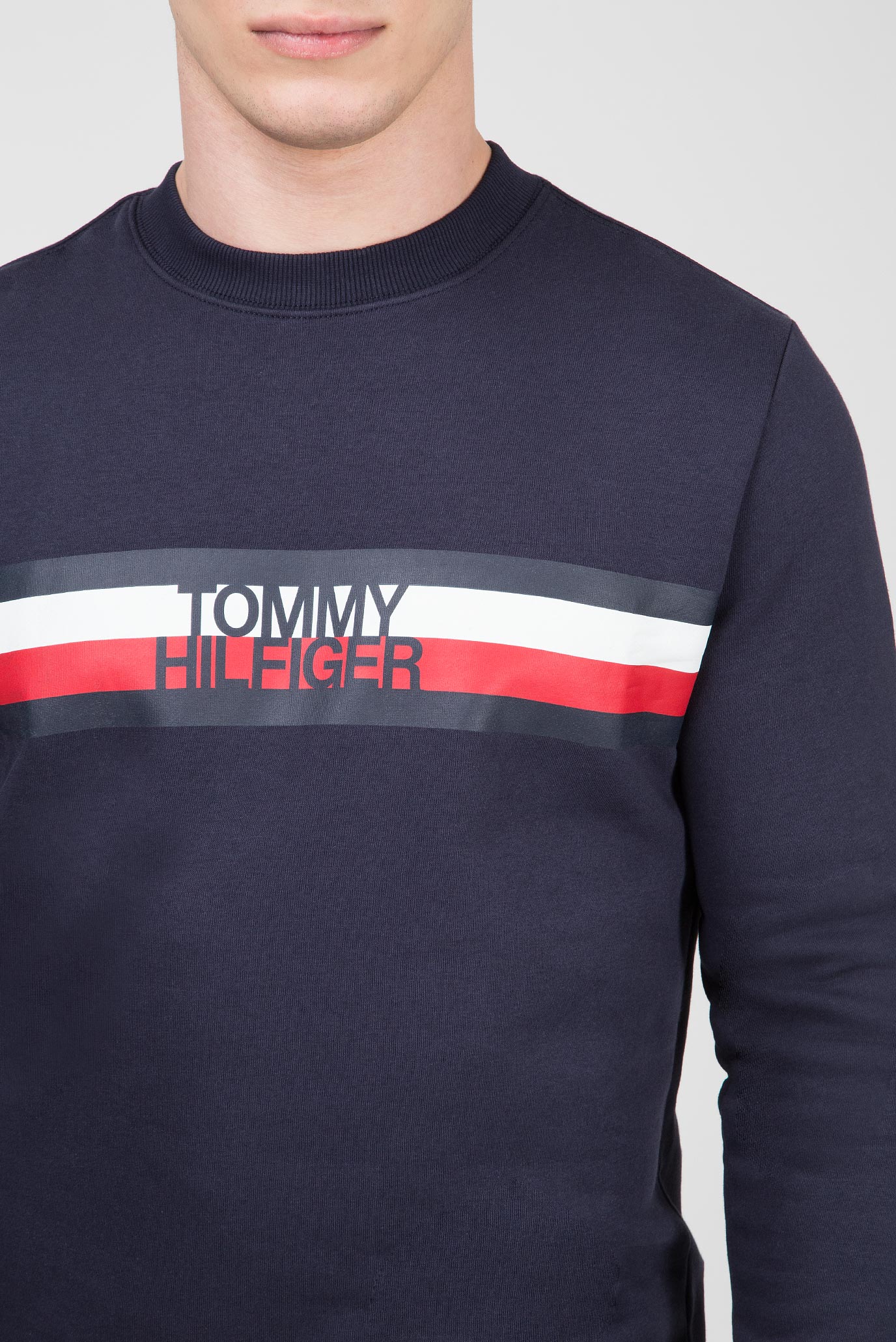 Мужской синий свитшот TOMMY LOGO 9