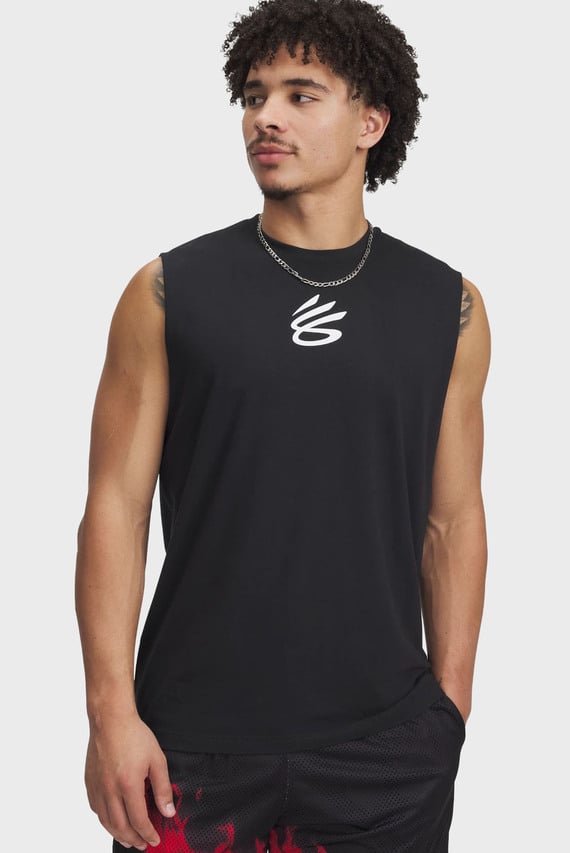 Мужская черная майка Curry SLVS Tee