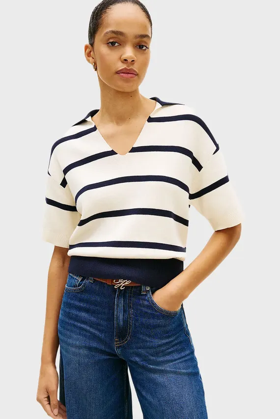 Поло CO FULL NEEDLE POLO SS SWT Tommy Hilfiger