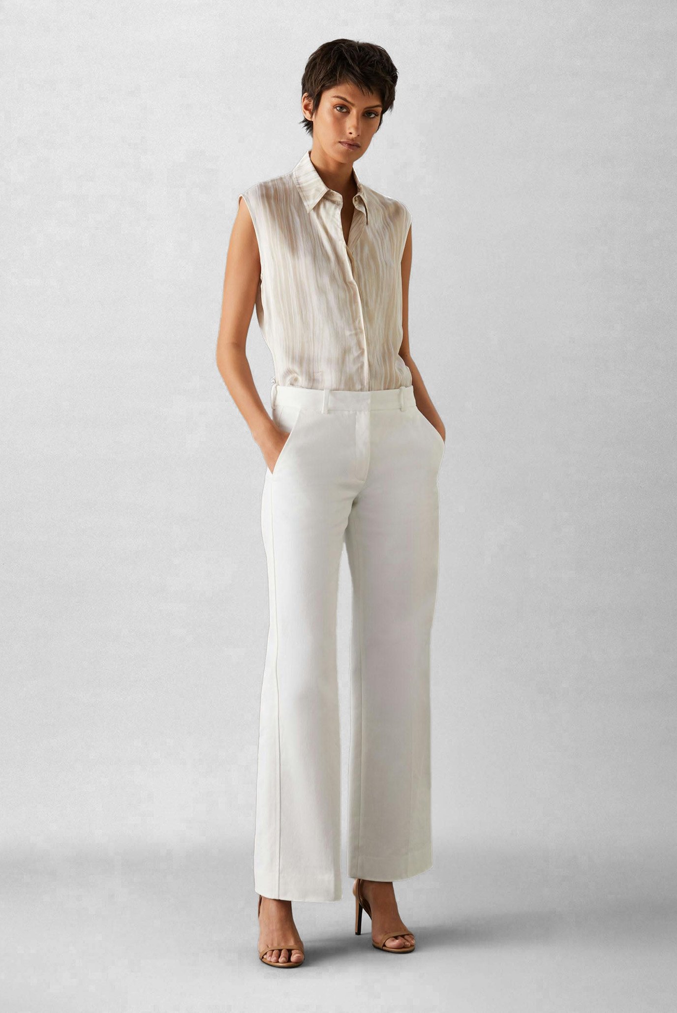 Рубашка с коротким рукавом WOOD GRAIN TWILL SLEEVLES SHIRT 2