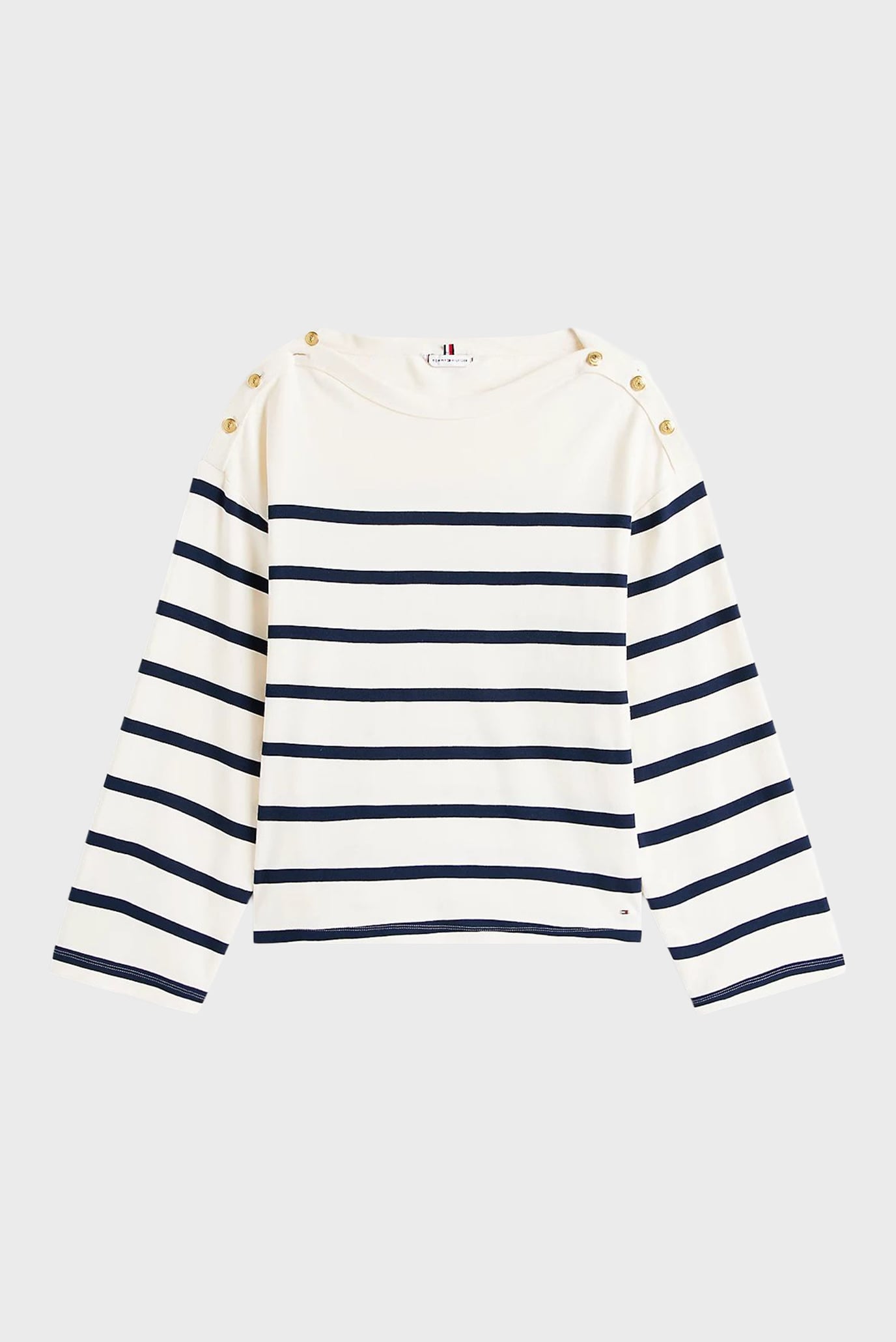 Лонгслив/LWK GOLD BUTTON BOAT-NK LS TEE 5