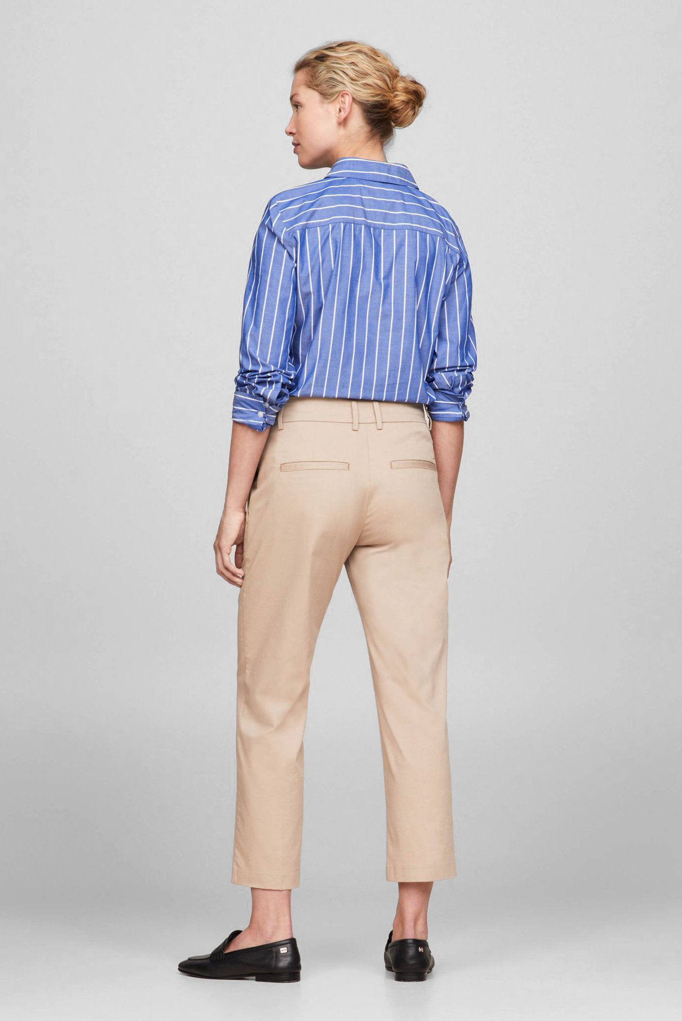 Женские бежевые чиносы SLIM STRAIGHT CO CHINO 3