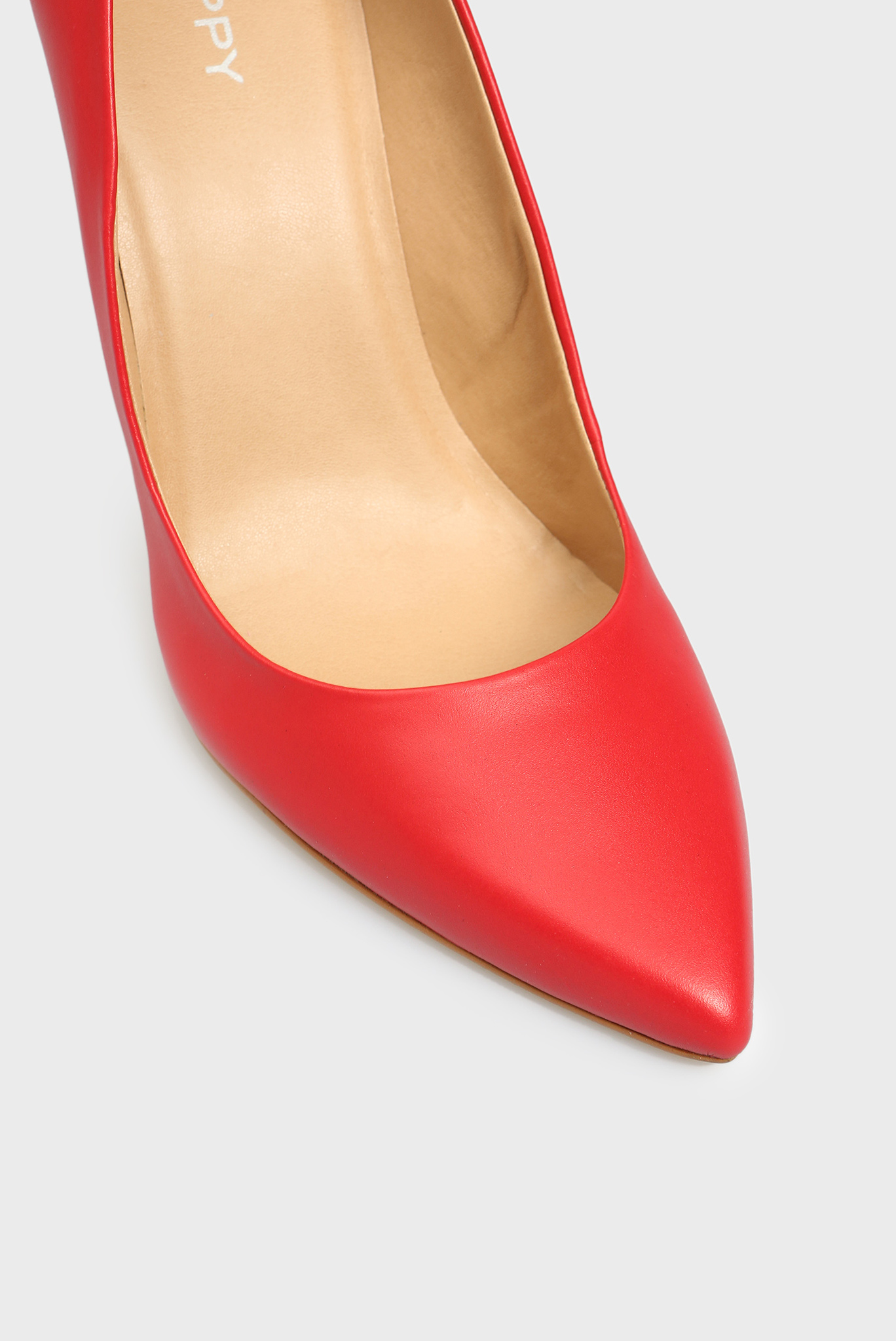 Женские красные кожаные лодочки Gigi 4